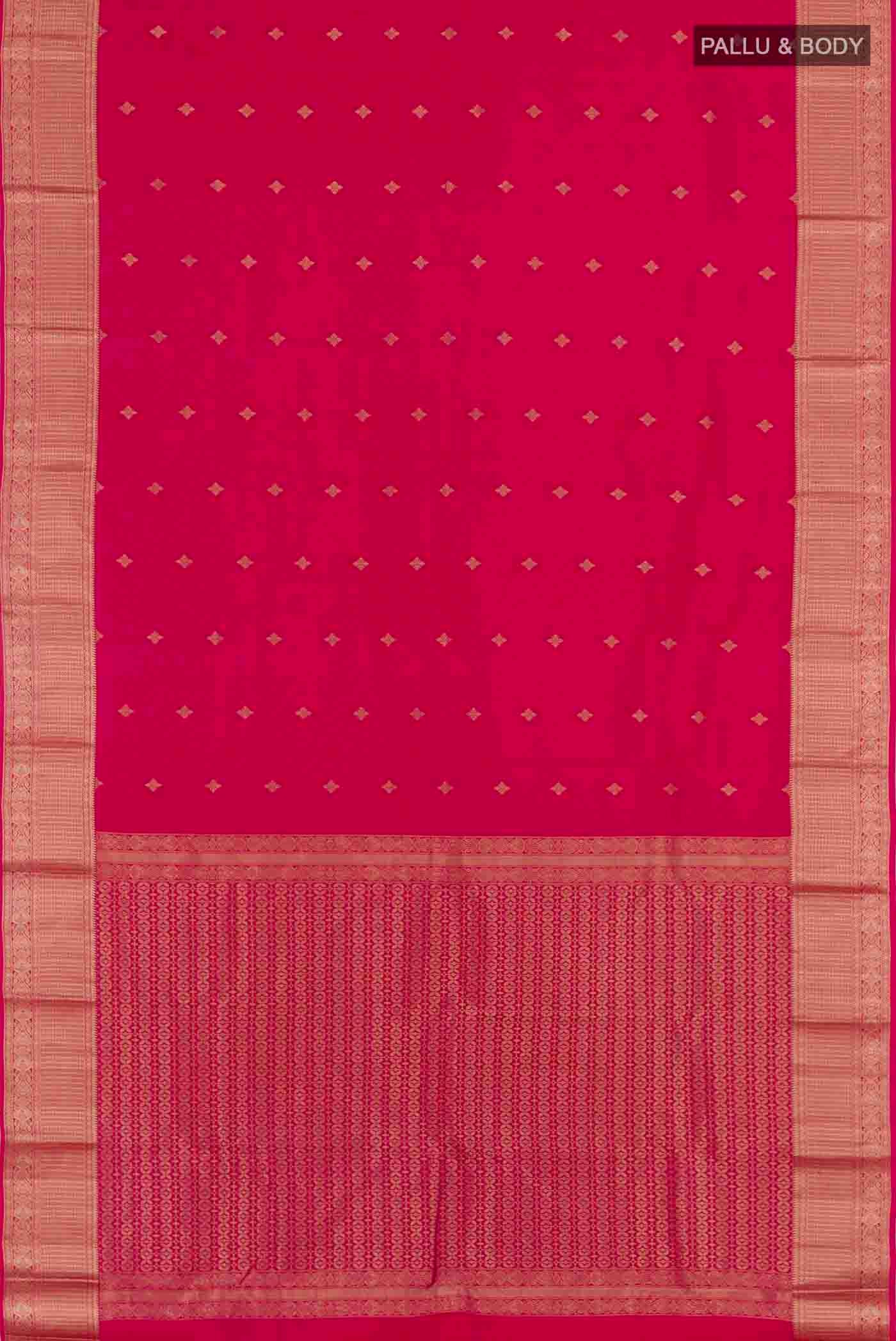 Pink Kanchipuram Silk Saree - Image 3