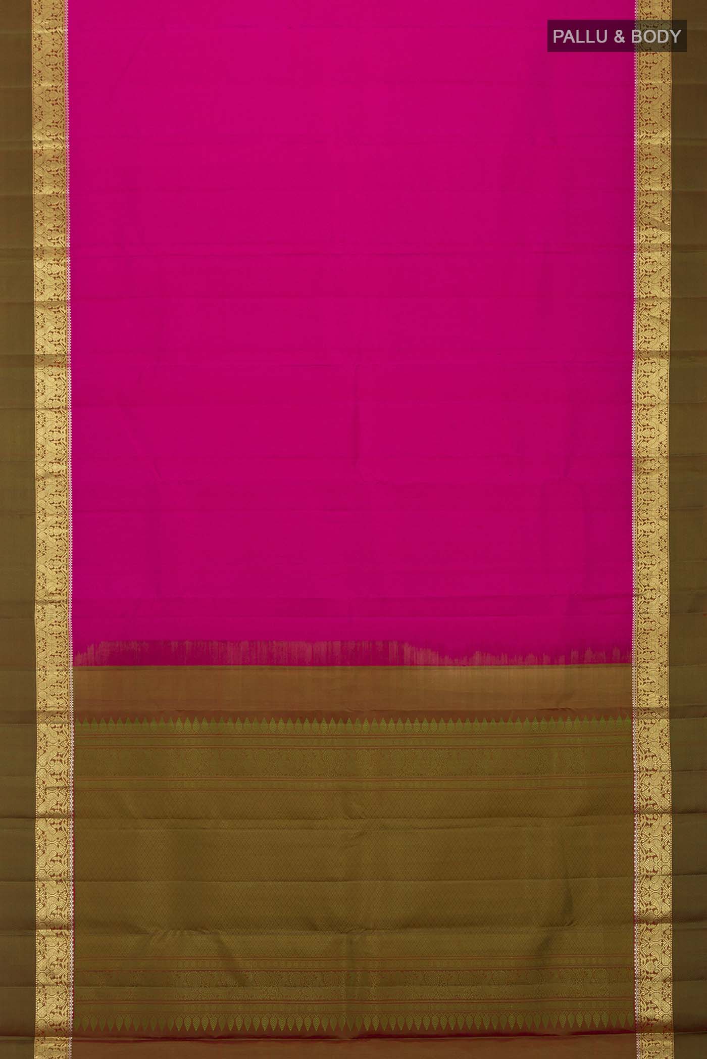 Pink Kanjivaram Silk Saree - Image 6