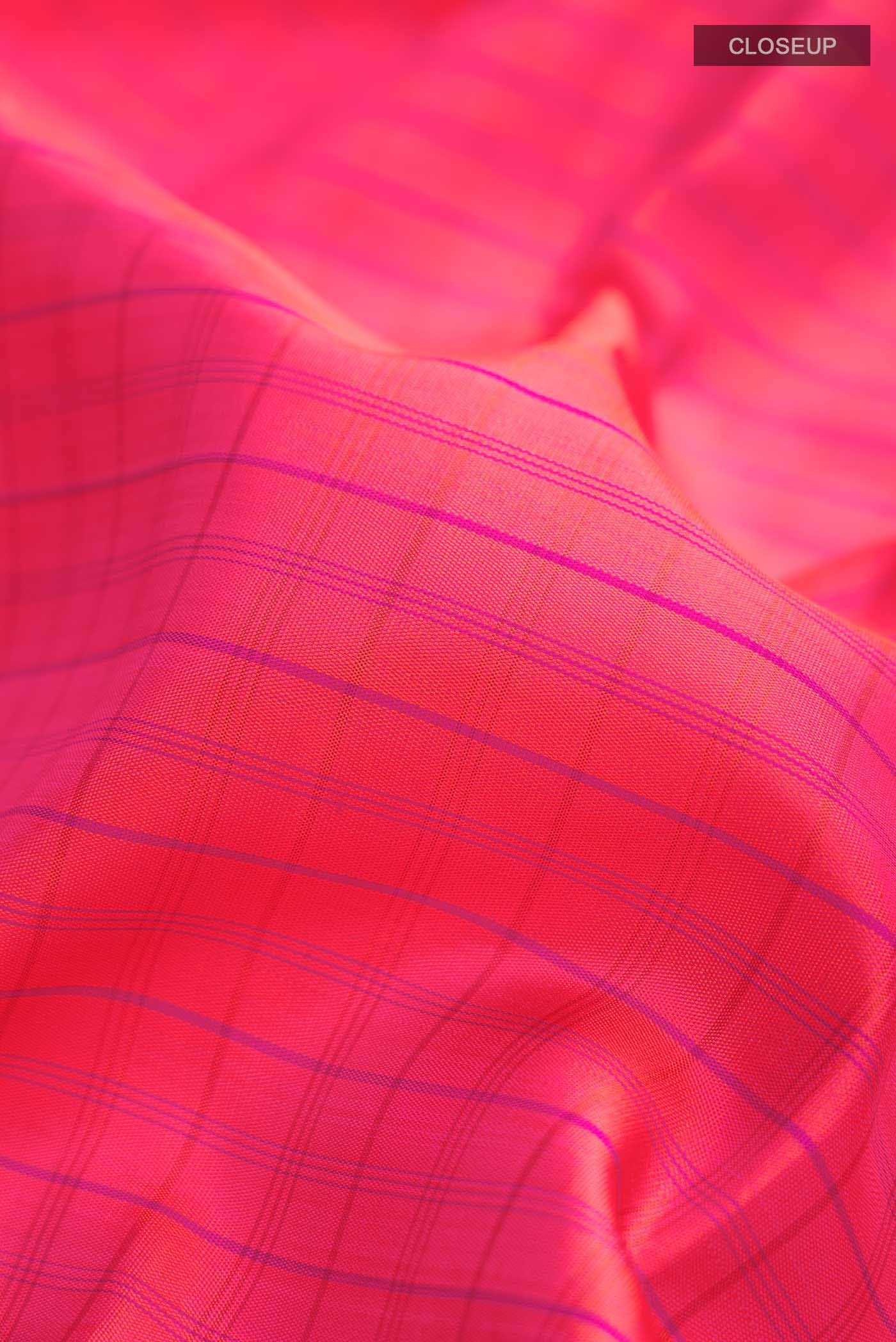 Pink Kanchipuram Silk Saree - Image 3