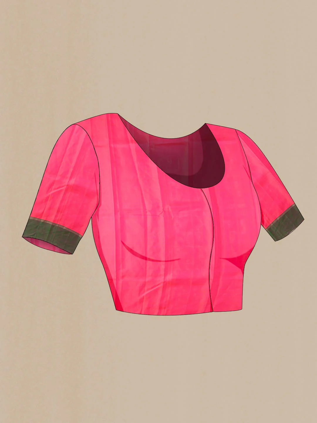 Pink Kanchipuram Silk Saree - Image 6