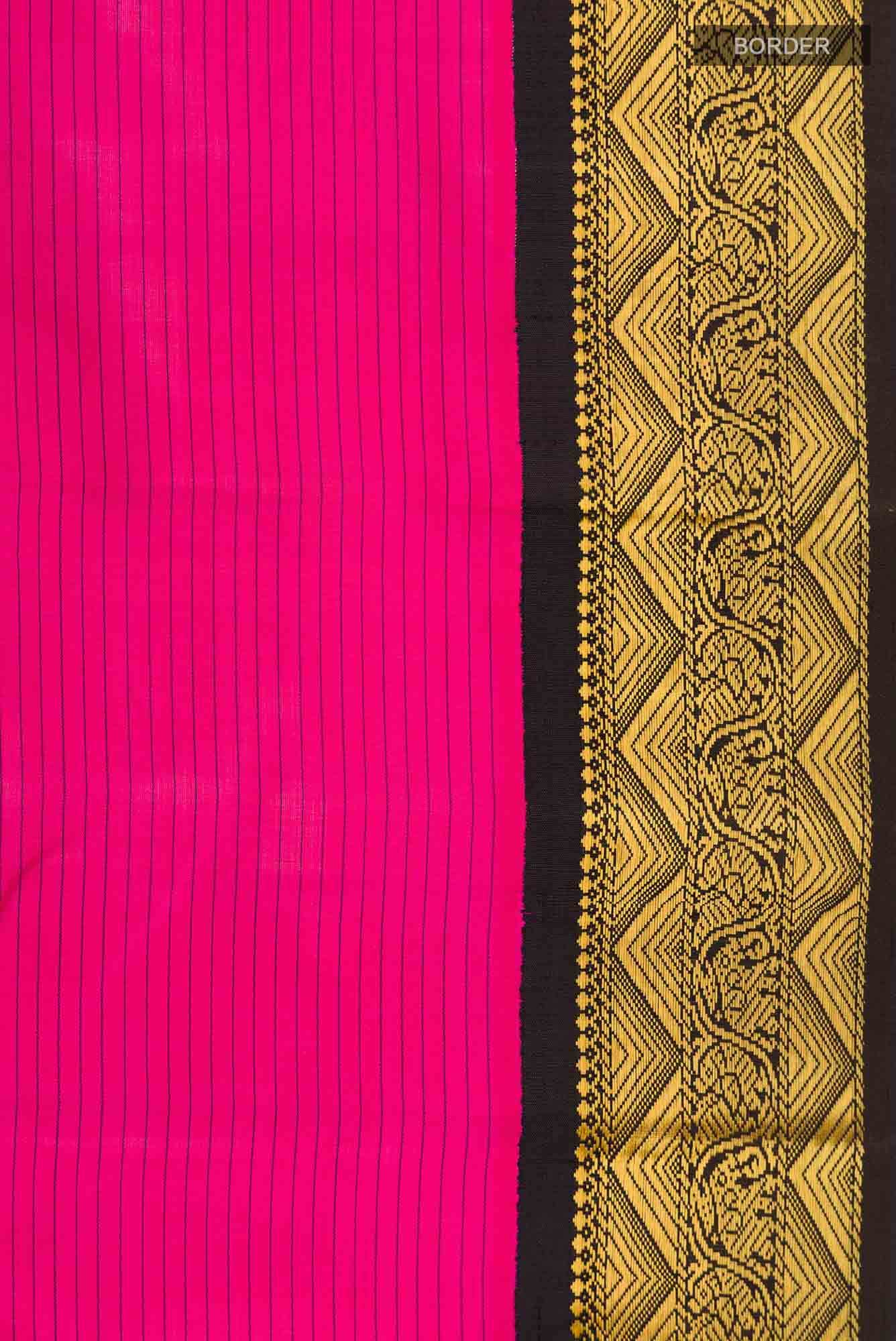 Pink Kanchipuram Silk Saree - Image 5
