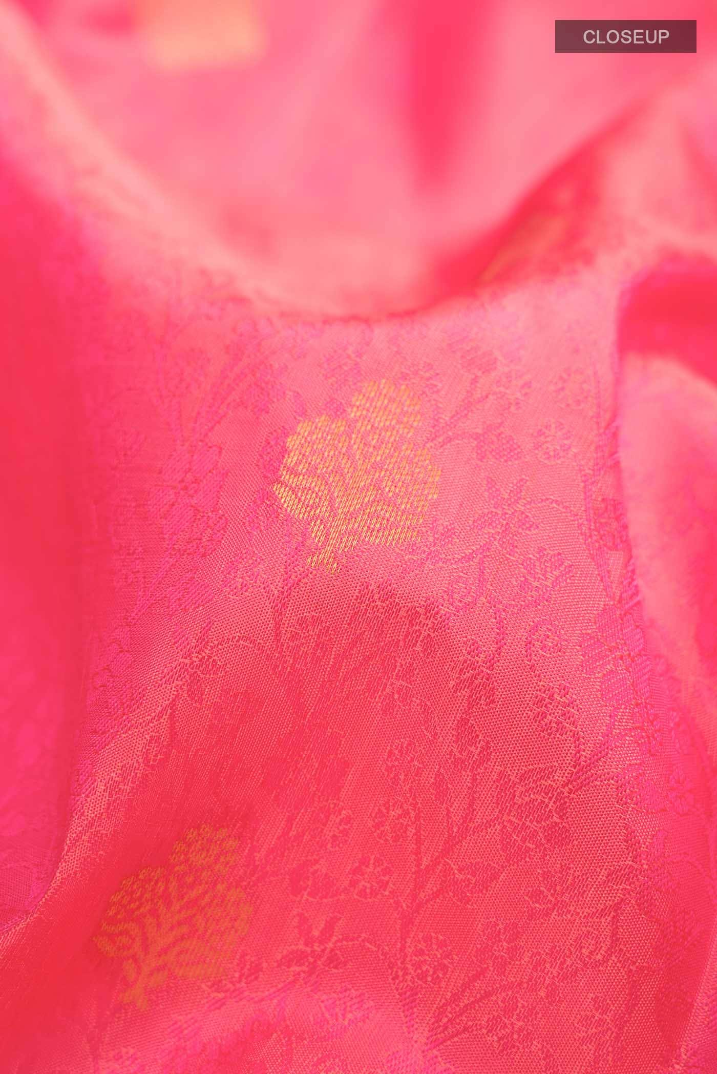 Pink Kanchipuram Silk Saree - Image 3