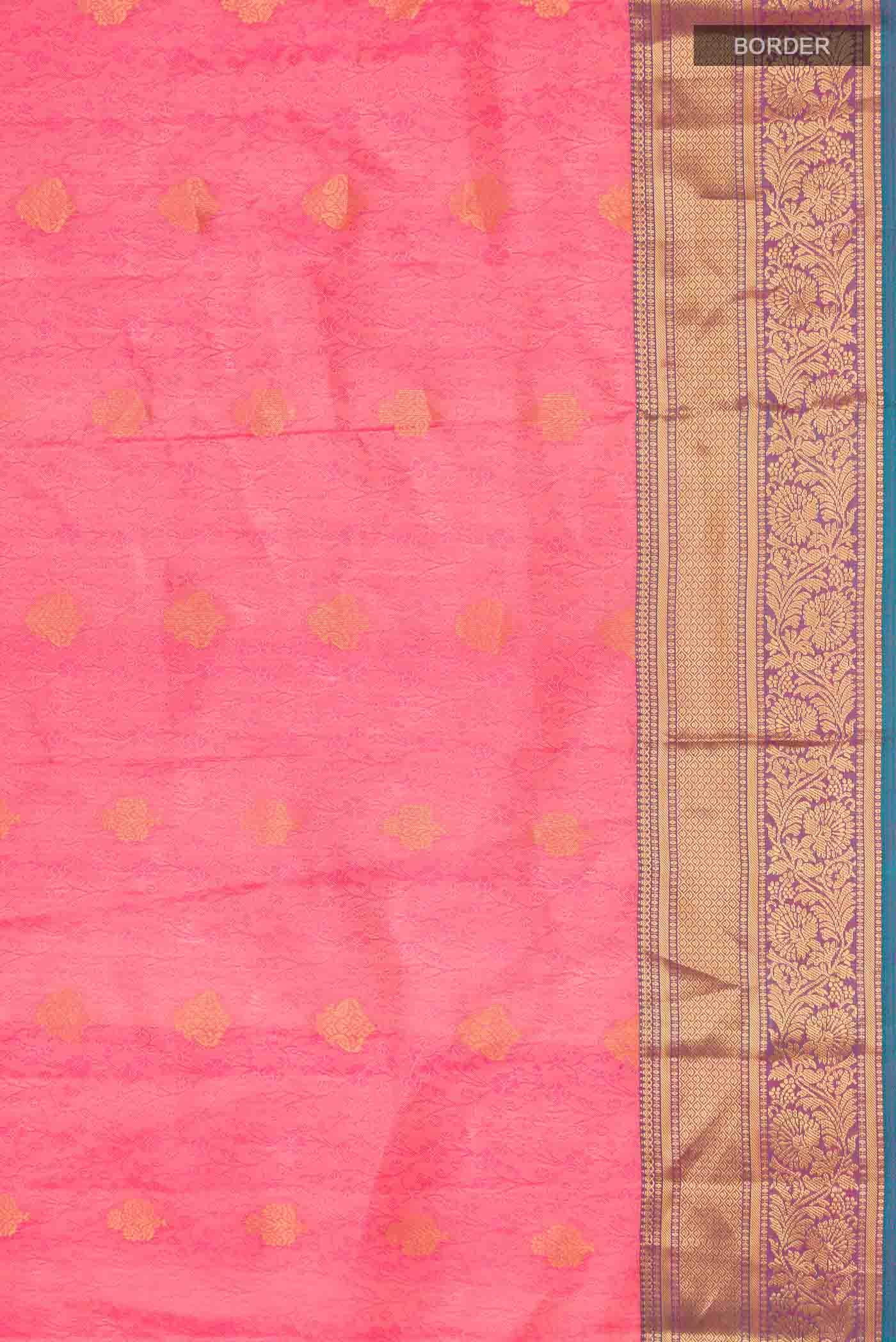 Pink Kanchipuram Silk Saree - Image 5