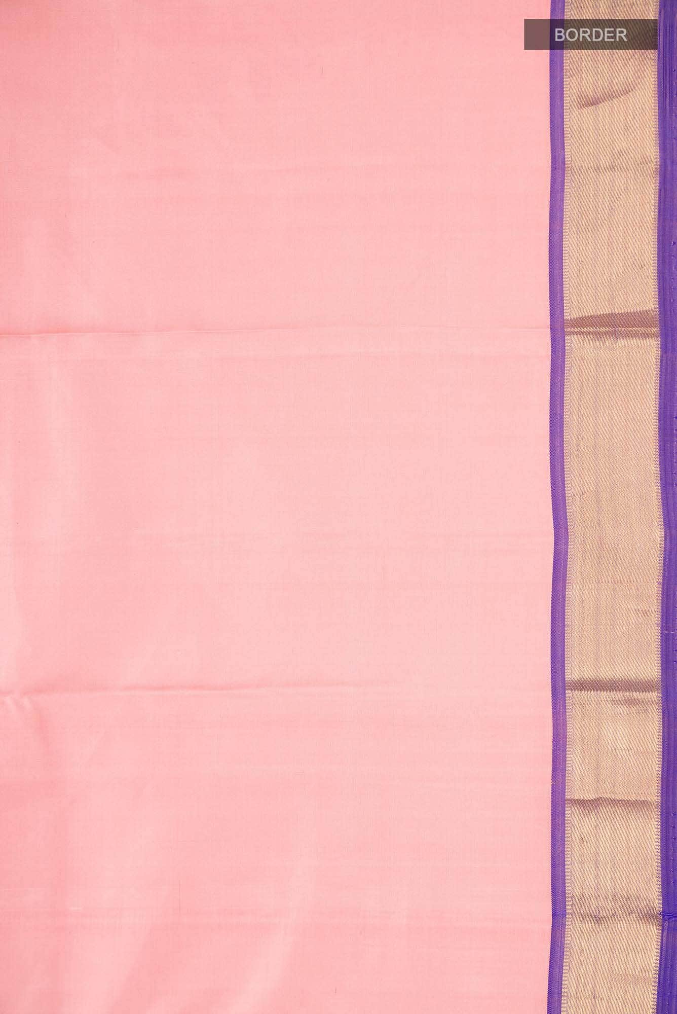 Pink Kanjivaram Silk Saree - Image 5