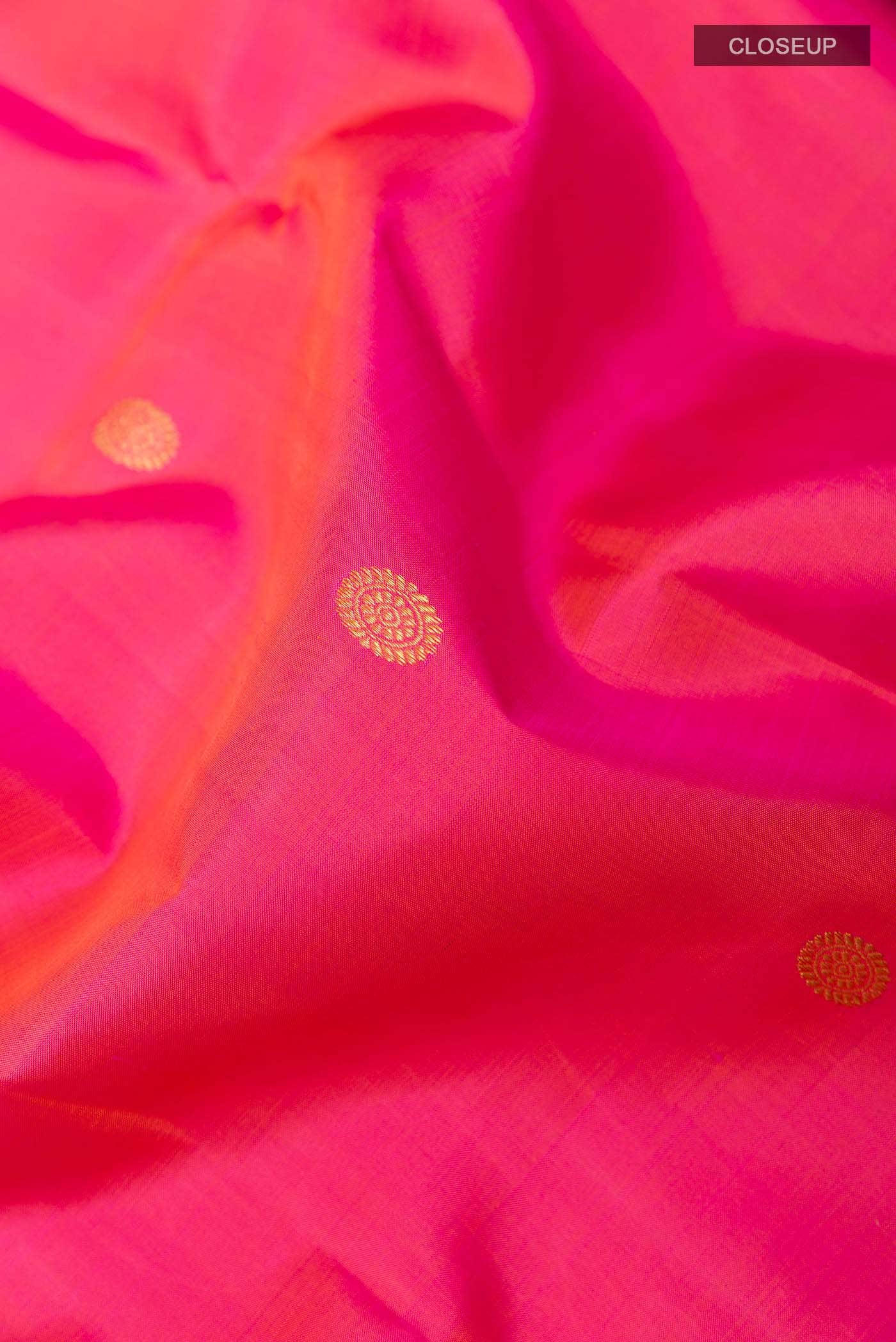 Pink Kanjivaram Silk Saree - Image 3