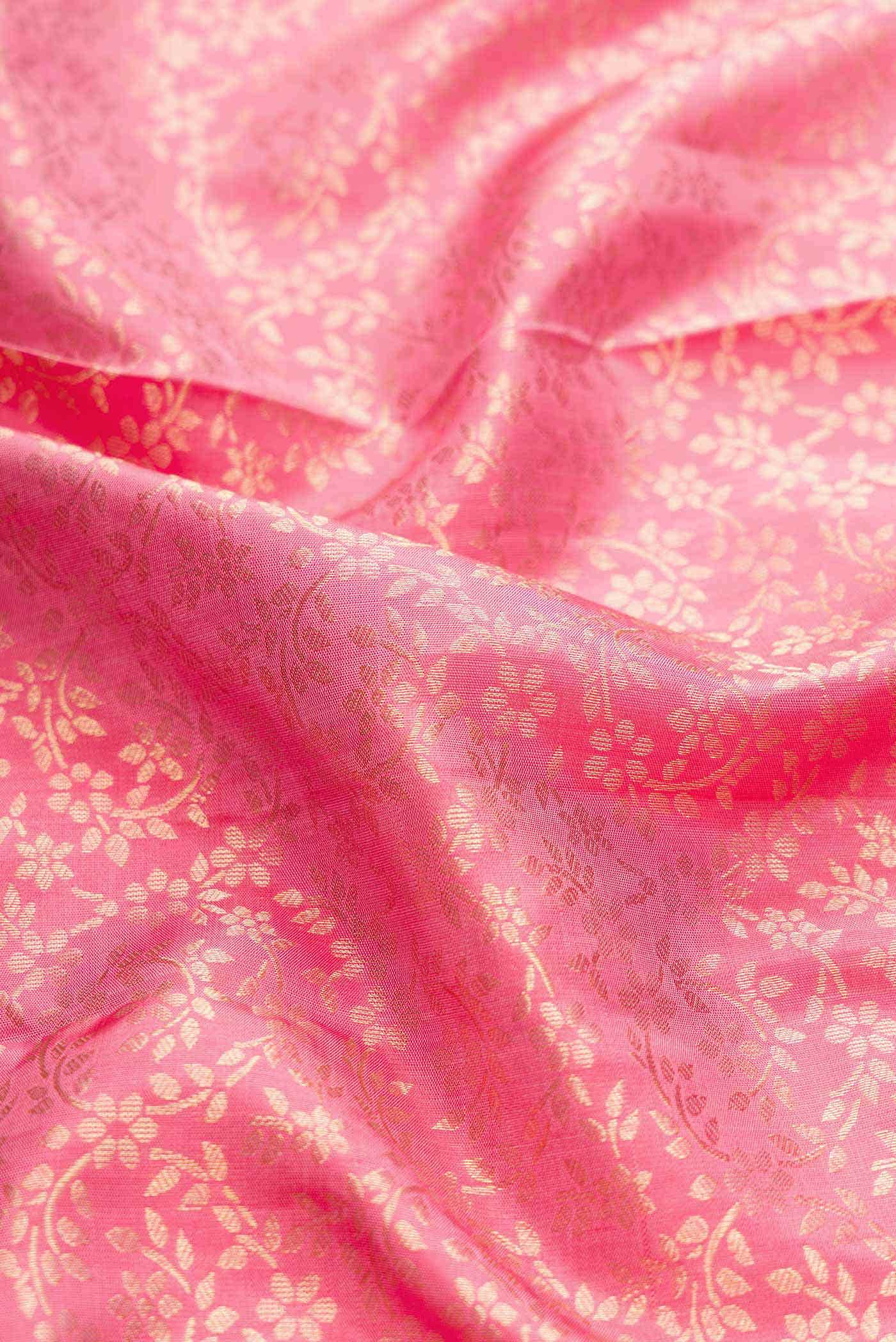 Pink Kanjivaram Silk Saree - Image 3