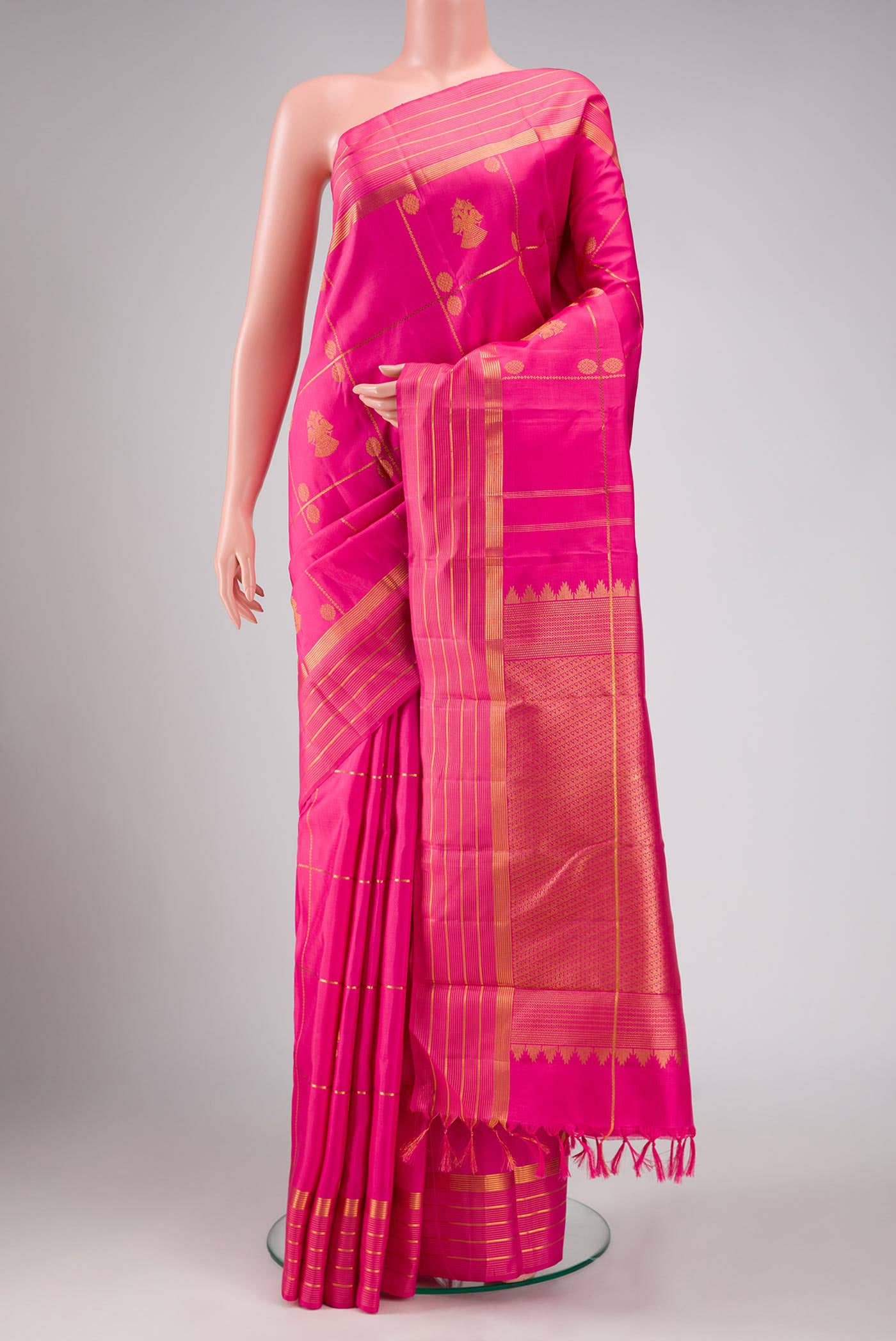 Pink Kanjivaram Silk Saree
