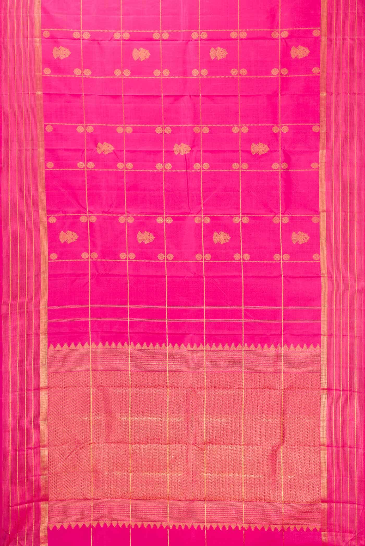 Pink Kanjivaram Silk Saree - Image 4