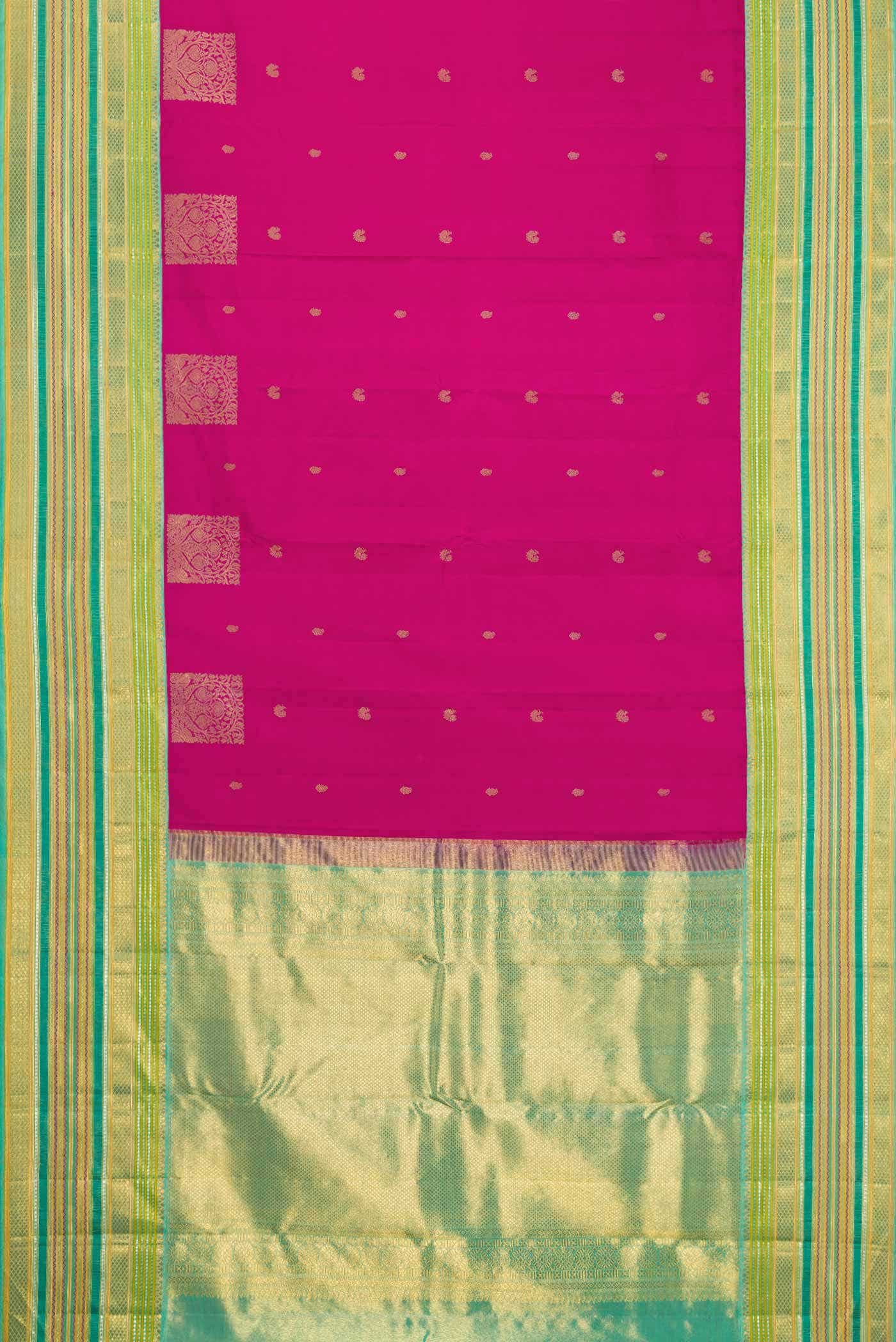 Pink Kanchipuram Silk Saree - Image 4