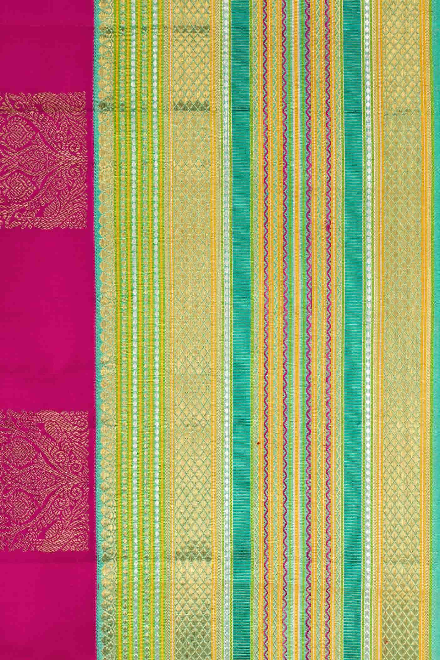 Pink Kanchipuram Silk Saree - Image 5