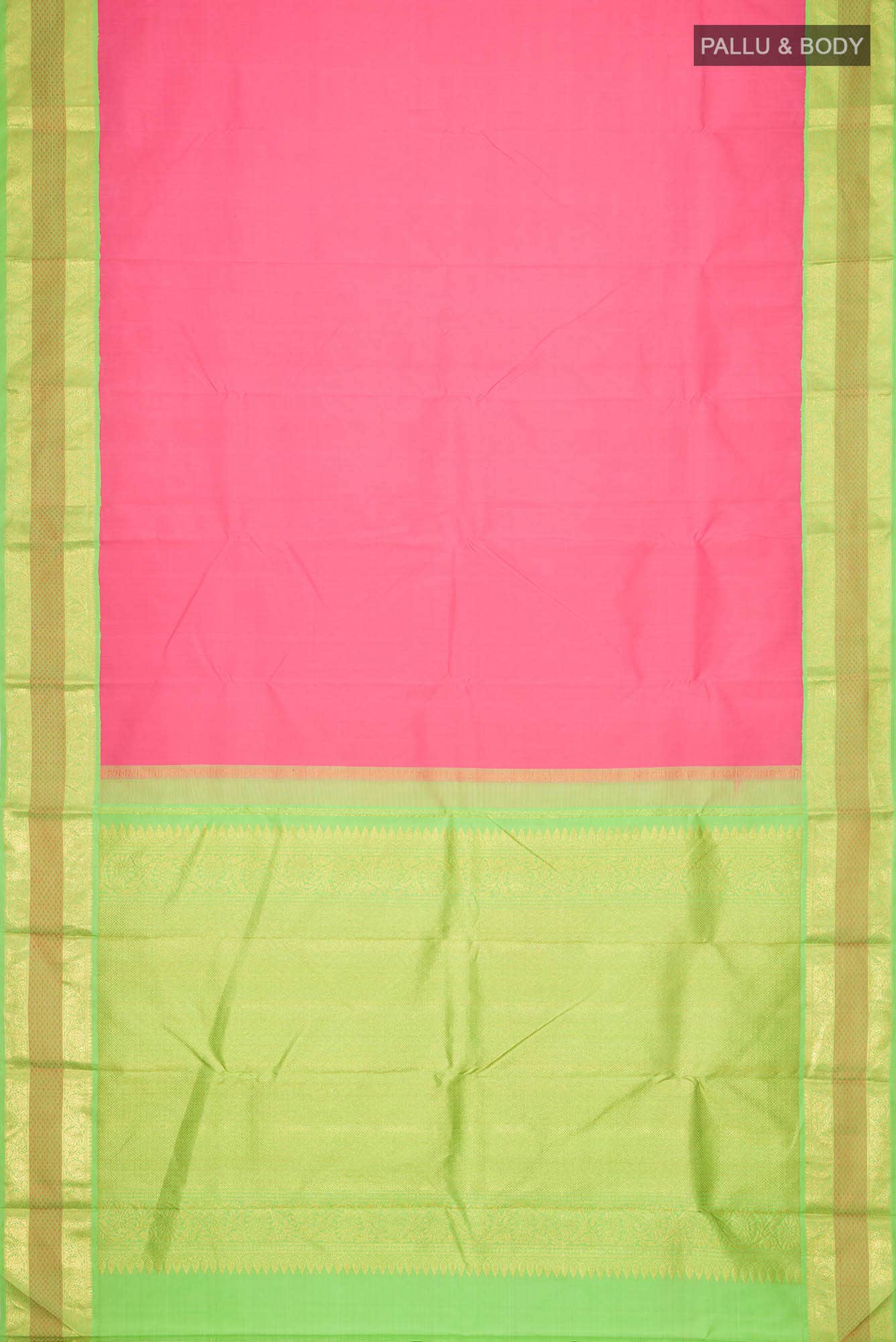 Pink Kanjivaram Silk Saree - Image 4