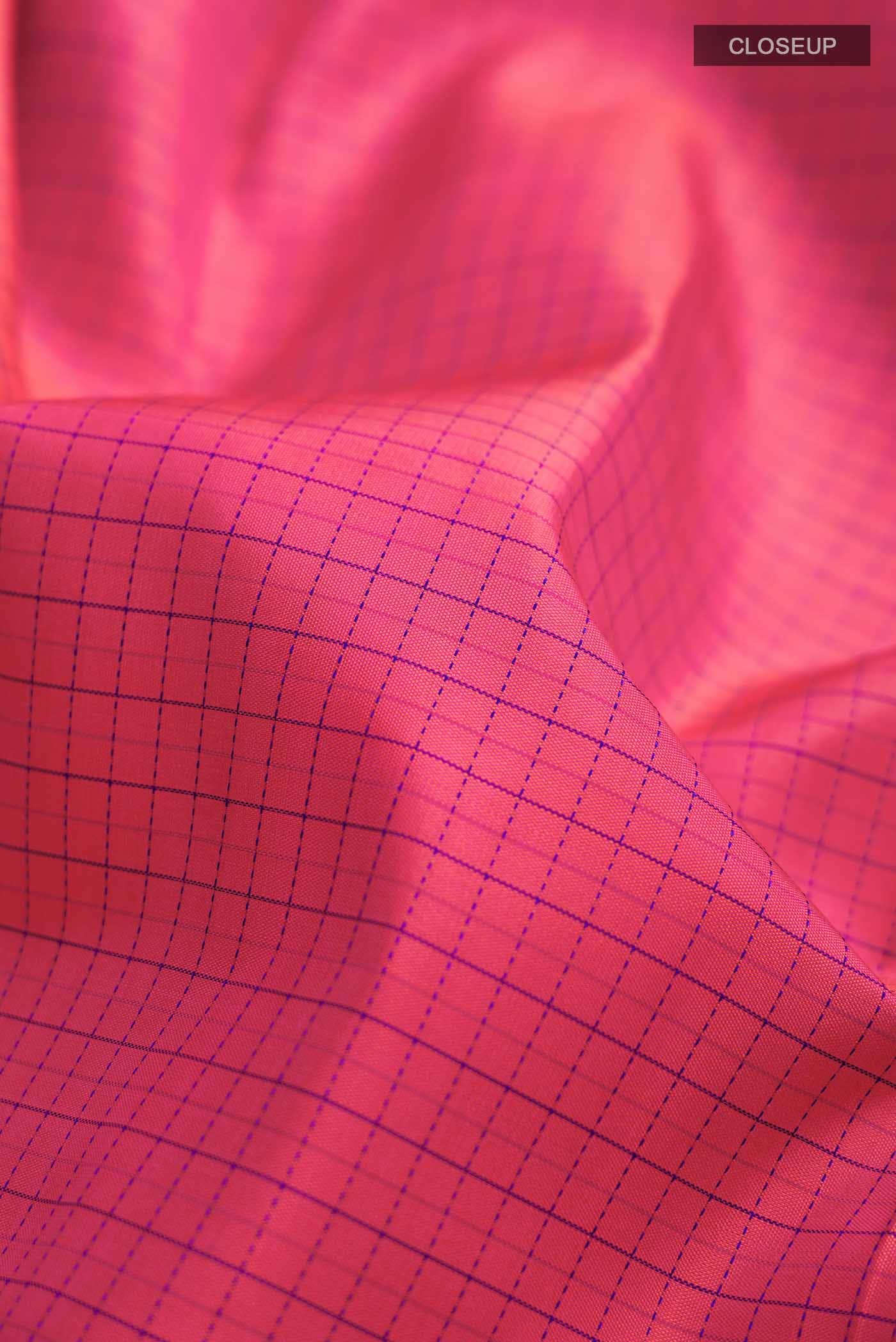 Pink Kanchipuram Silk Saree - Image 3