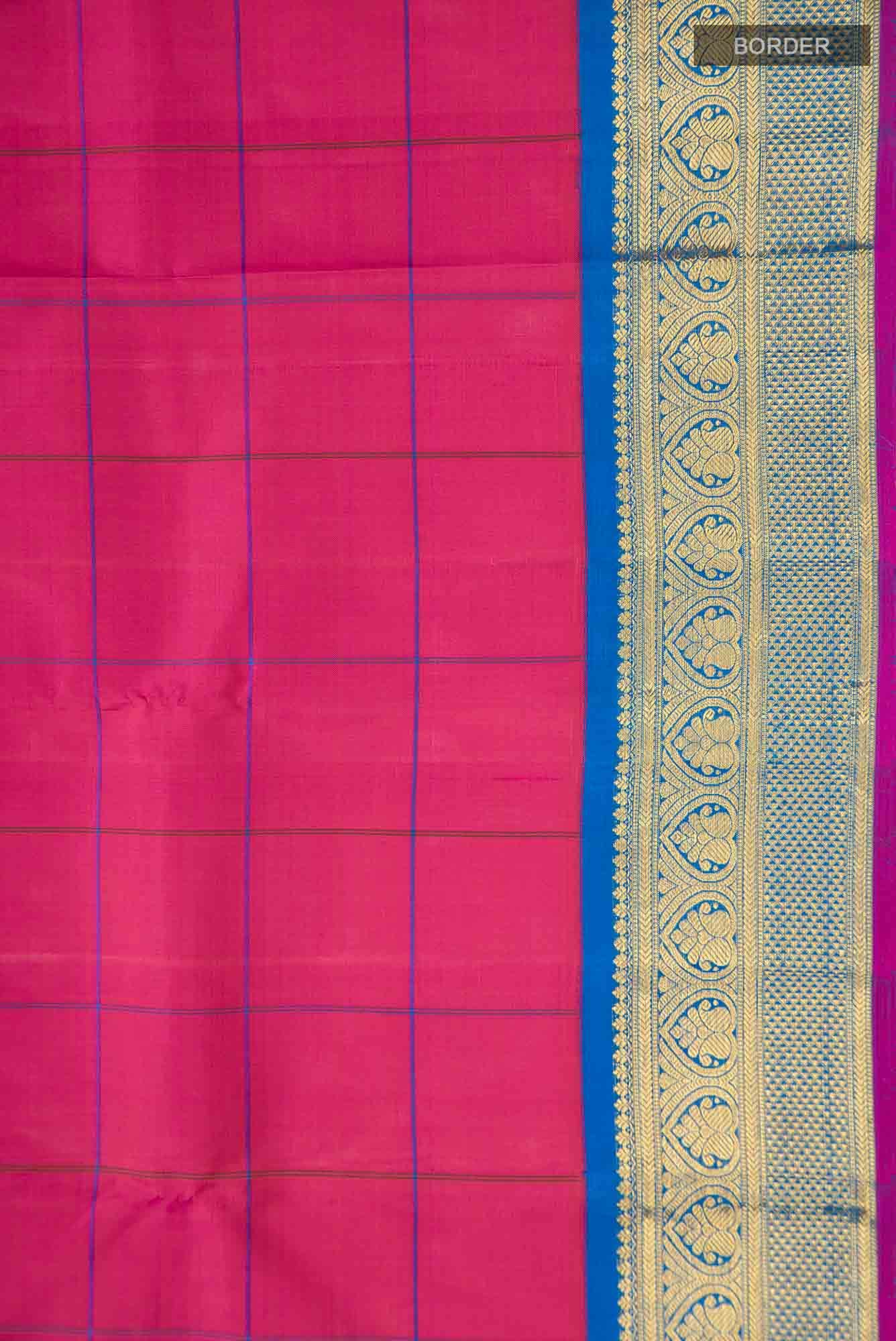 Pink Kanjivaram Silk Saree - Image 5