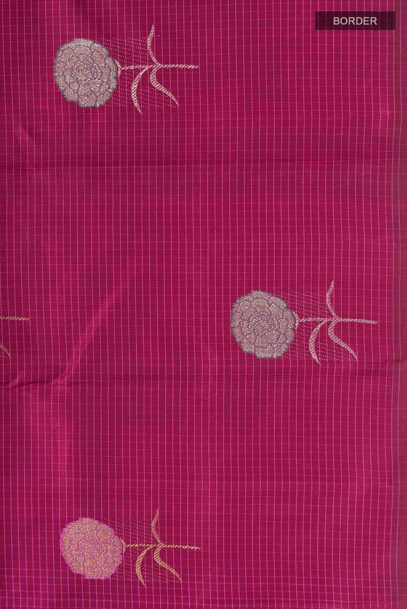 Pink Kanjivaram Silk Saree - Image 6