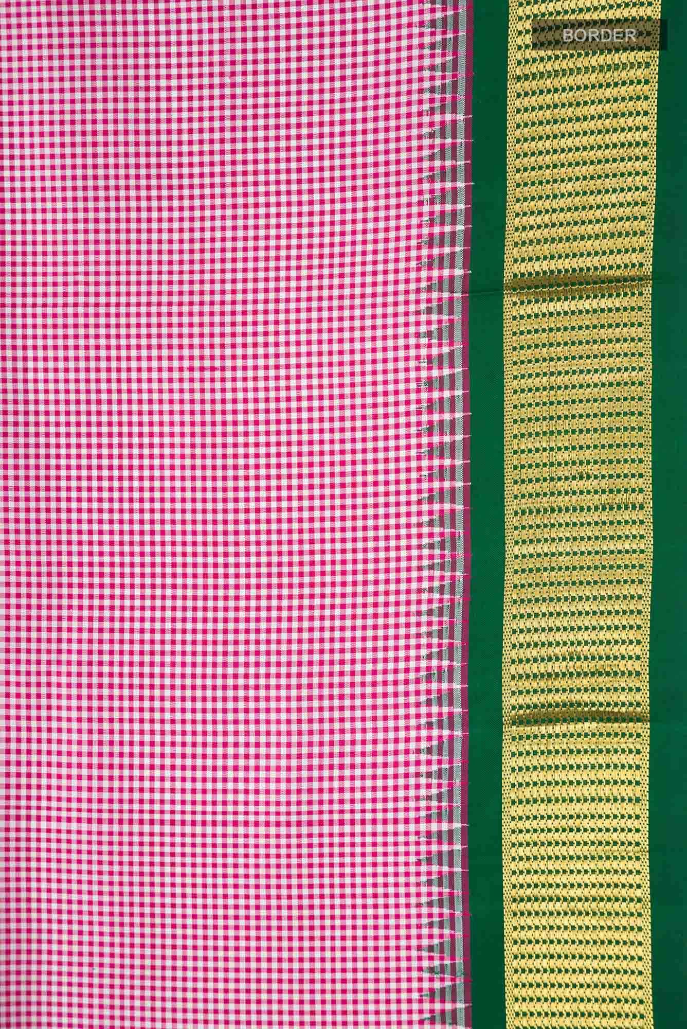 Pink Kanjivaram Silk Saree - Image 6