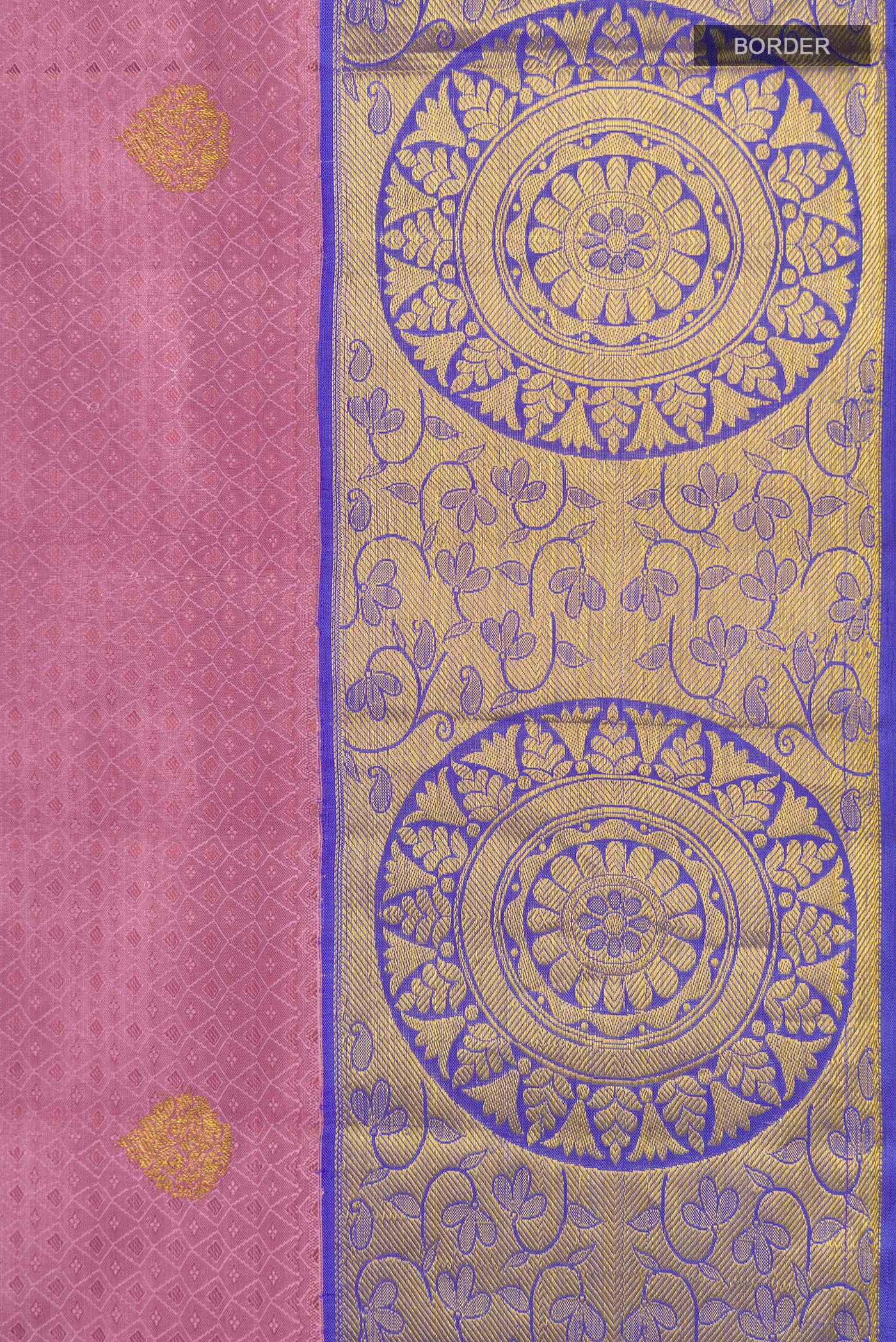 Pink Kanjivaram Silk Saree - Image 3