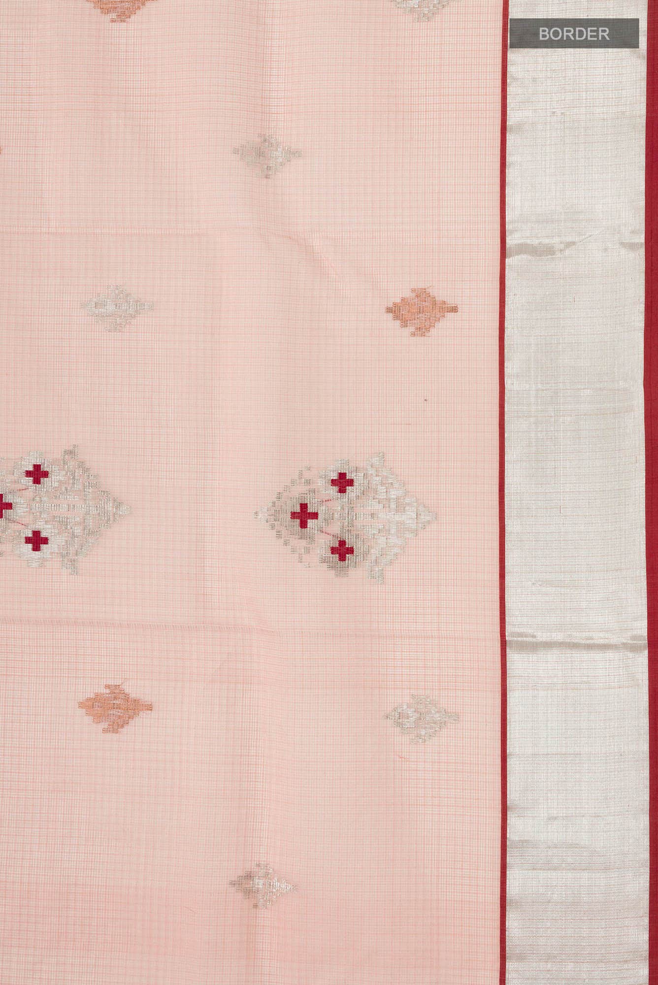 Pink Kora Silk Saree - Image 5