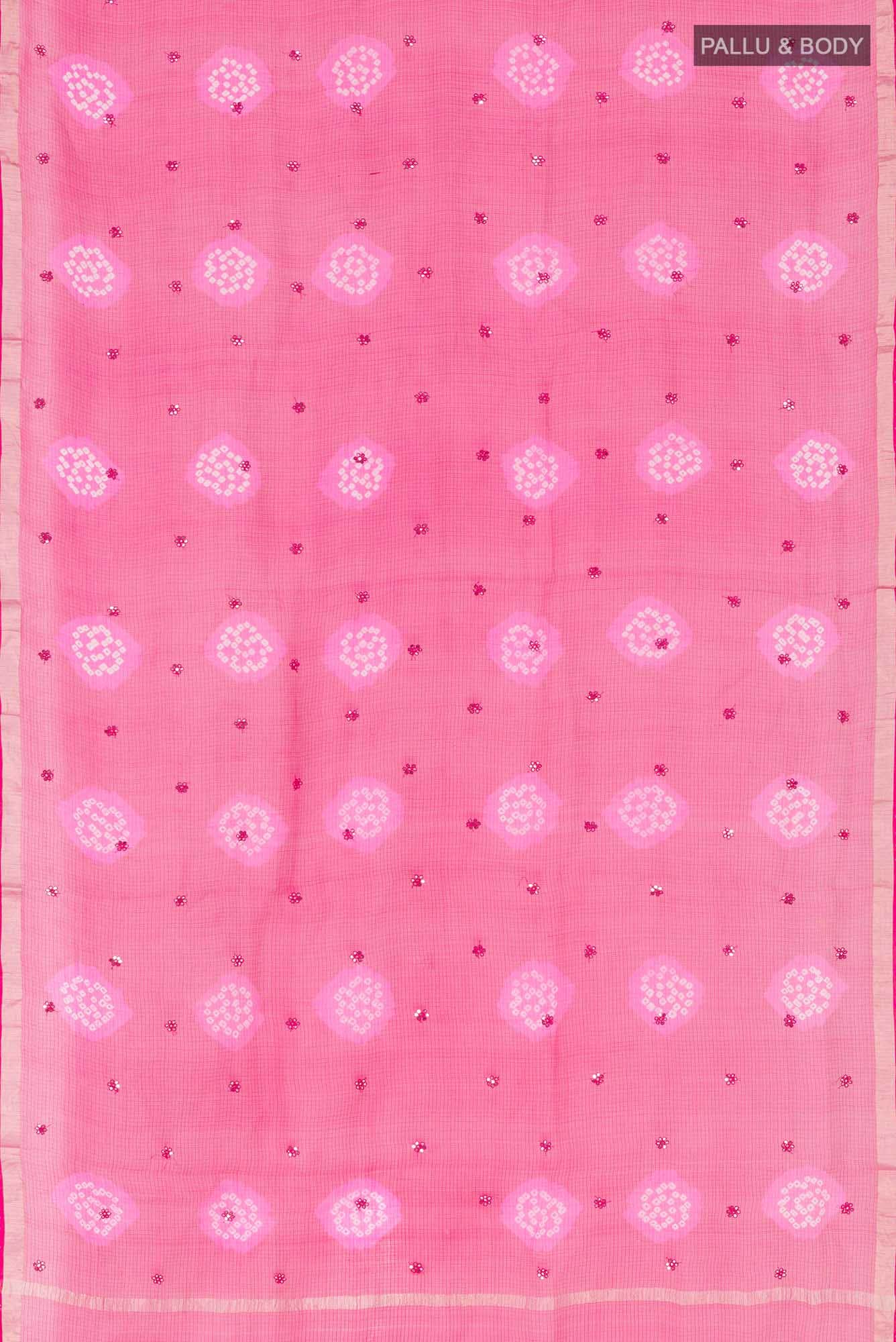 Pink Kota Silk Saree - Image 2