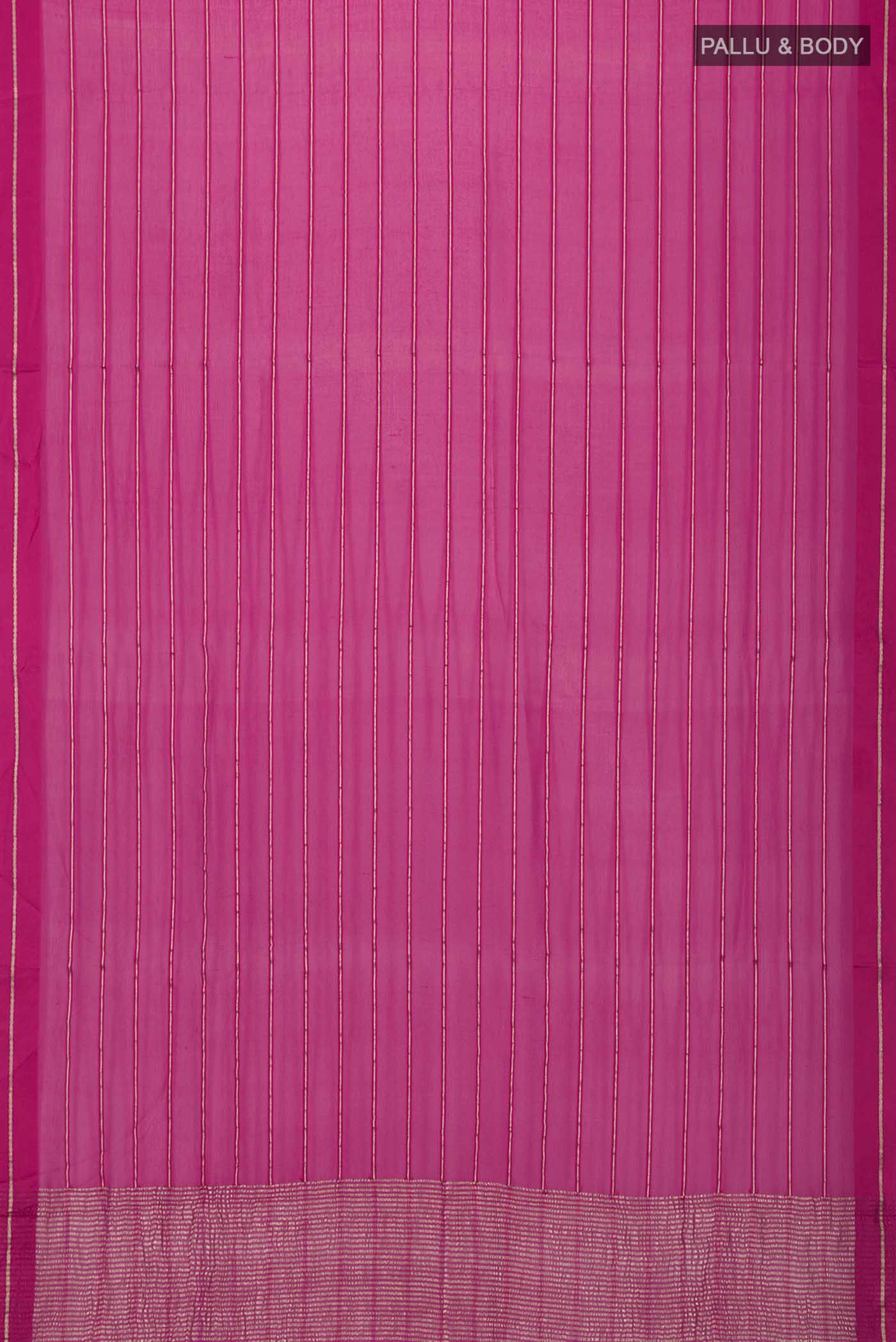 Pink Mysore Chiffon Saree - Image 5