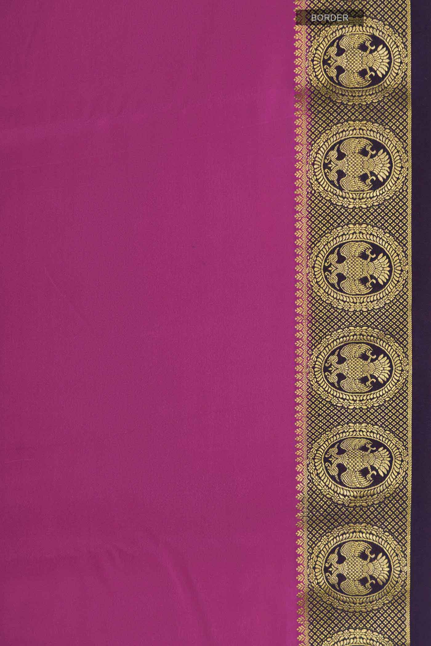 Pink Mysore Crepe Saree - Image 3