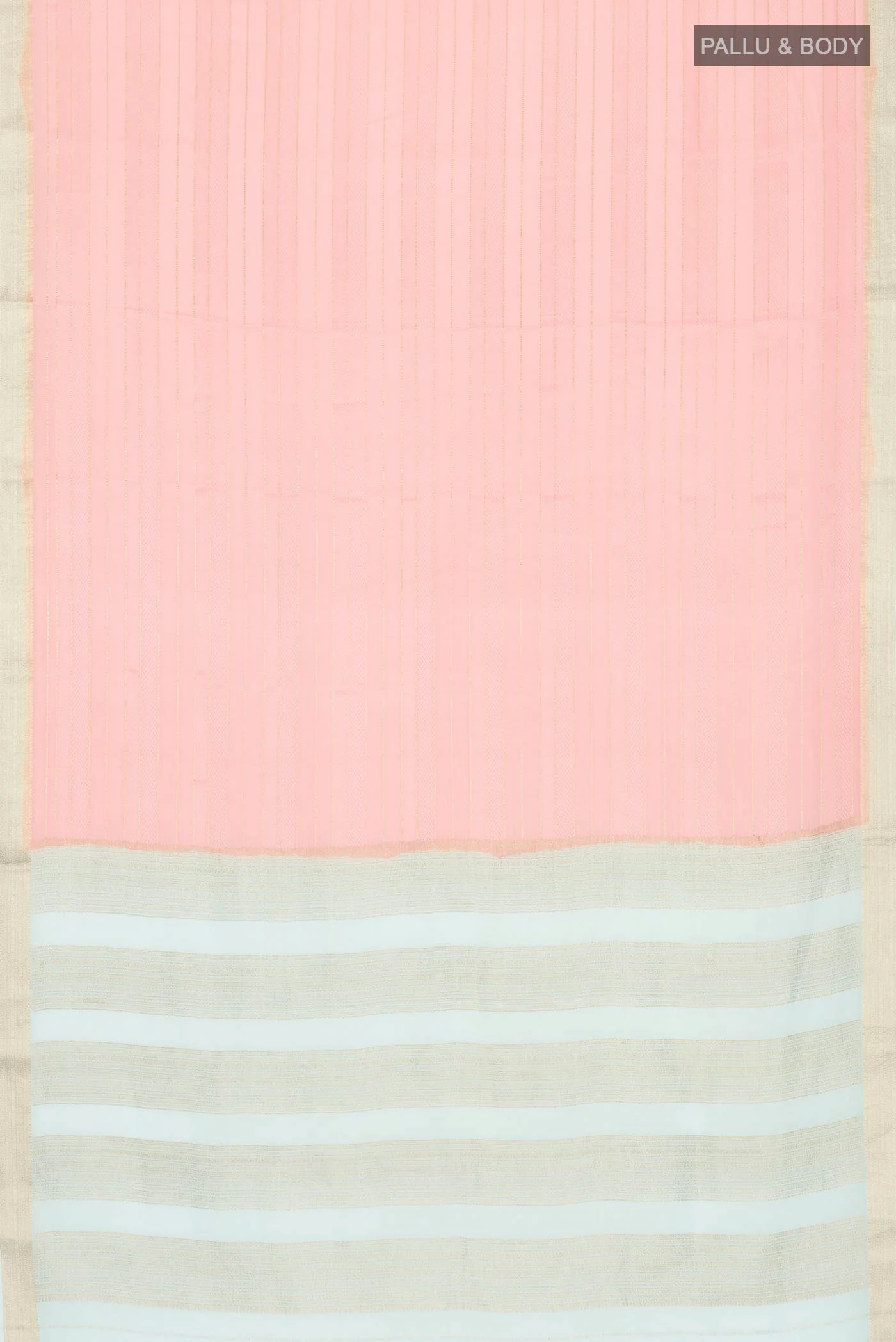 Pink Mysore Crepe Saree - Image 5