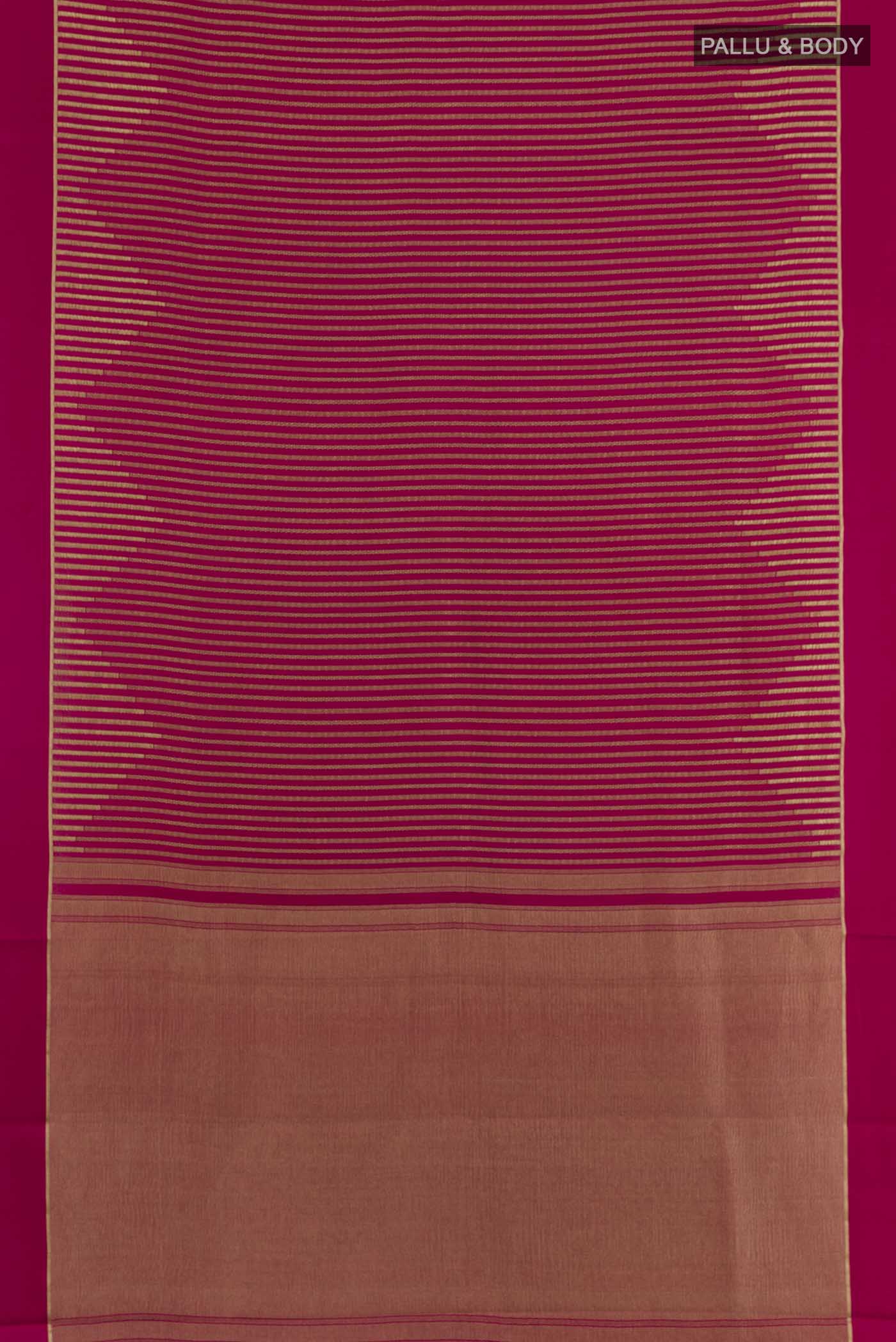 Pink Mysore Crepe Saree - Image 3