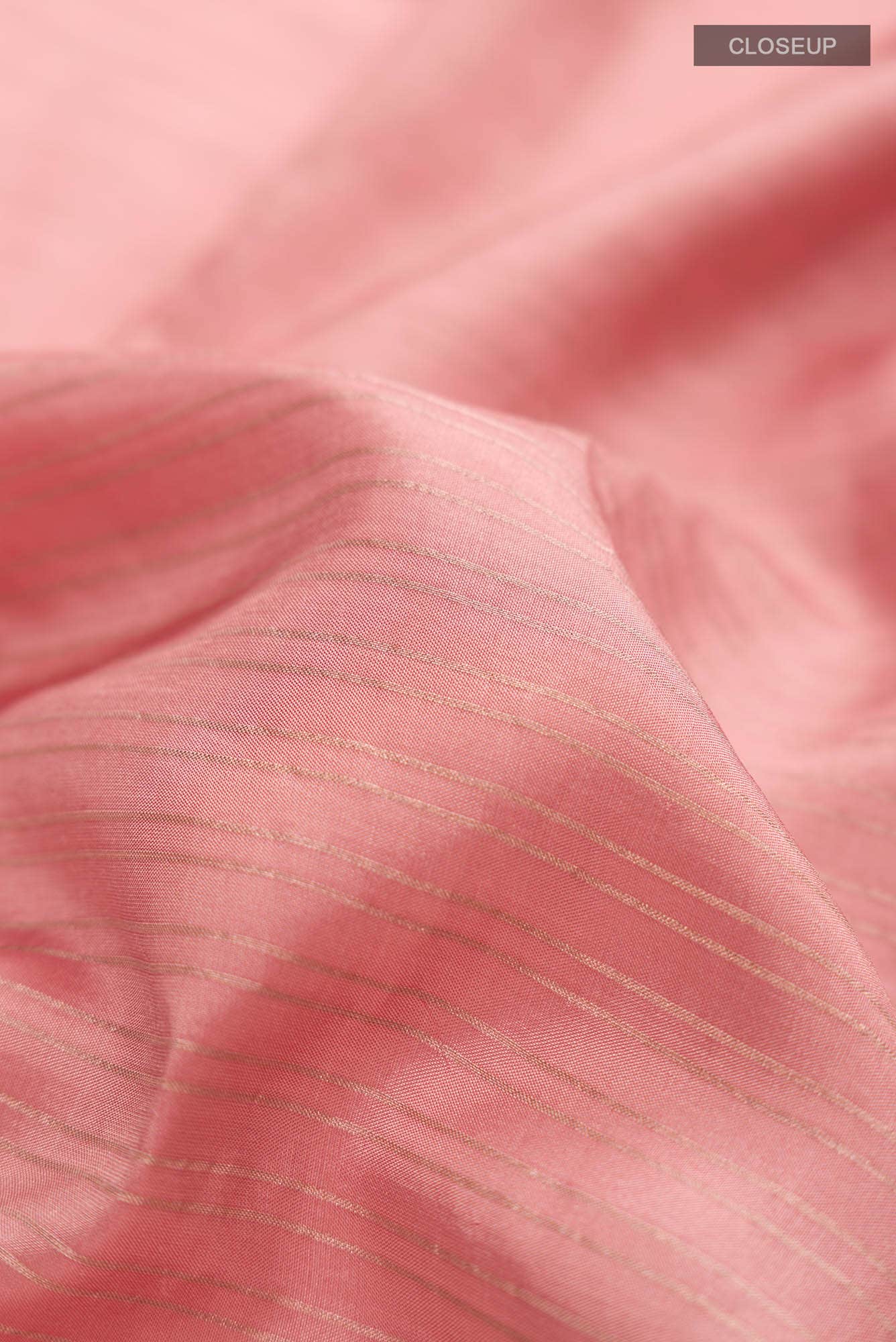 Pink Printed Silk Saree - Image 3