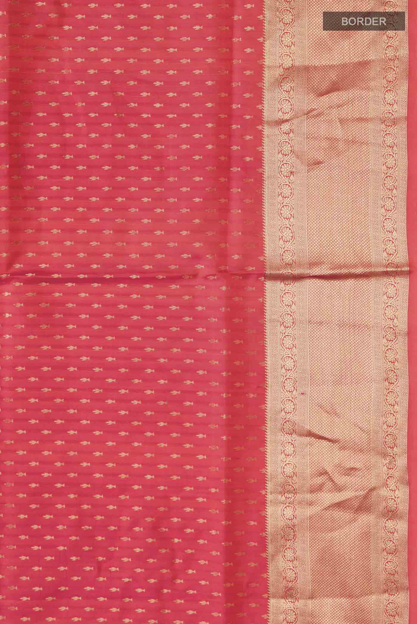 Pink Soft Silk Saree - Image 3