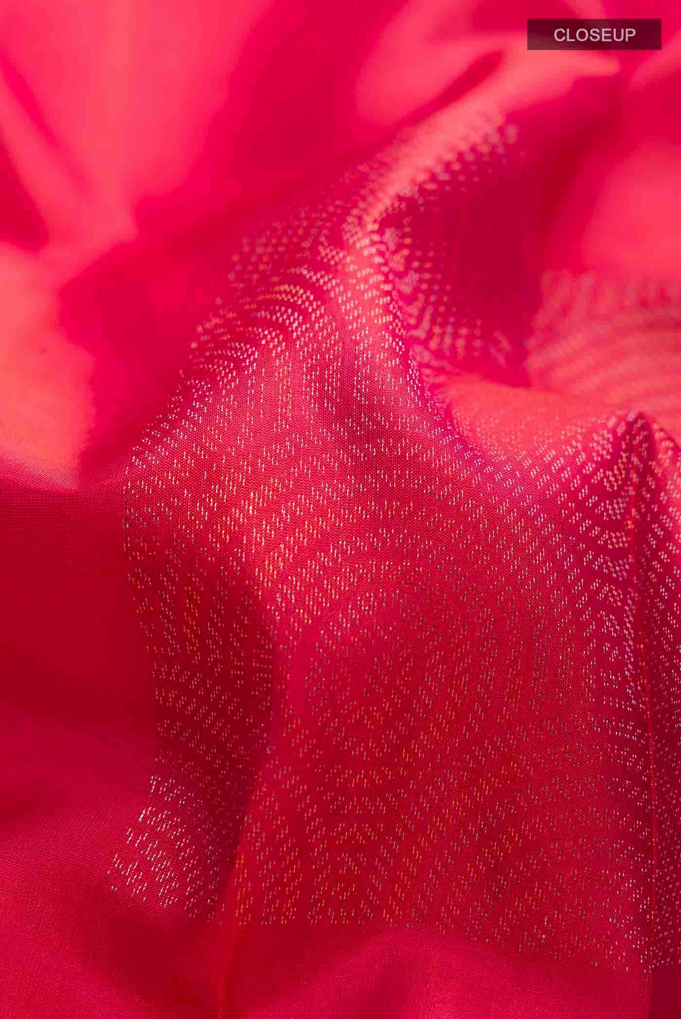 Pink Soft Silk Saree - Image 2
