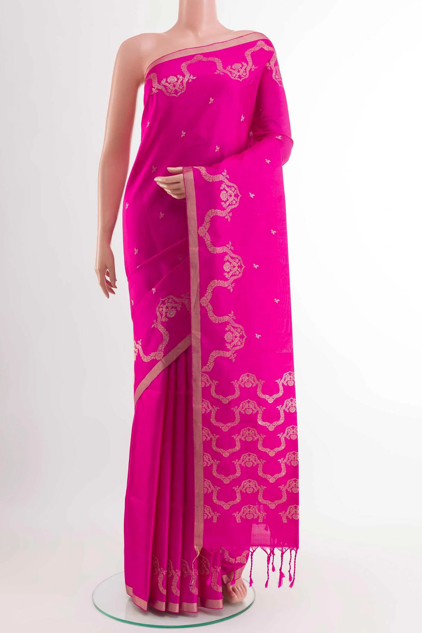 Pink Soft Silk Saree