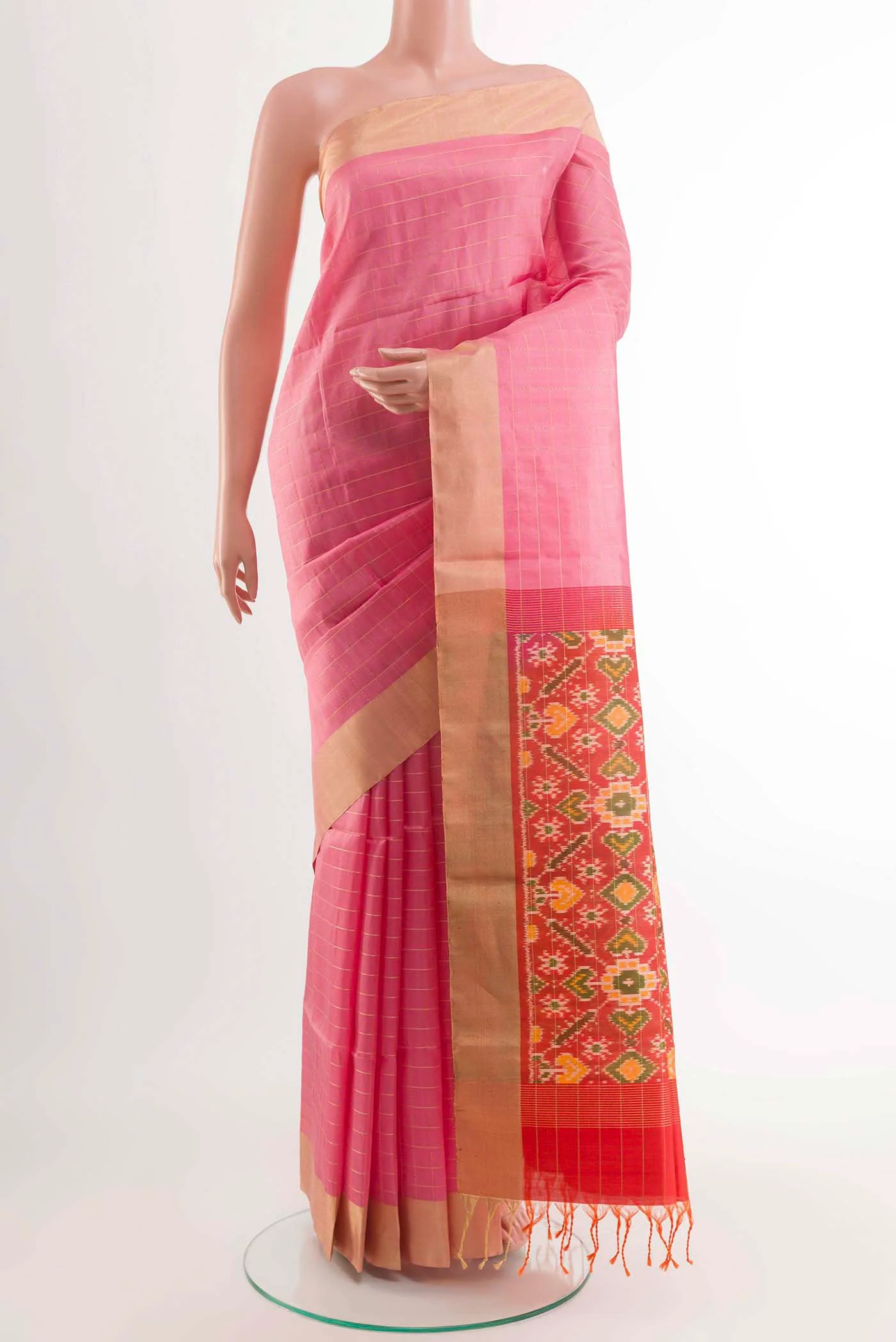 Pink Soft Silk Saree