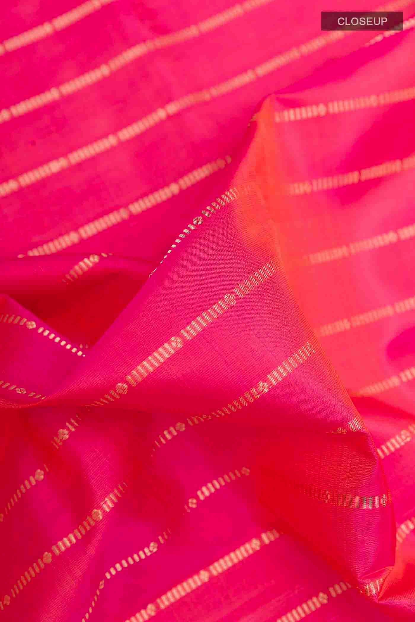 Pink Soft Silk Saree - Image 2
