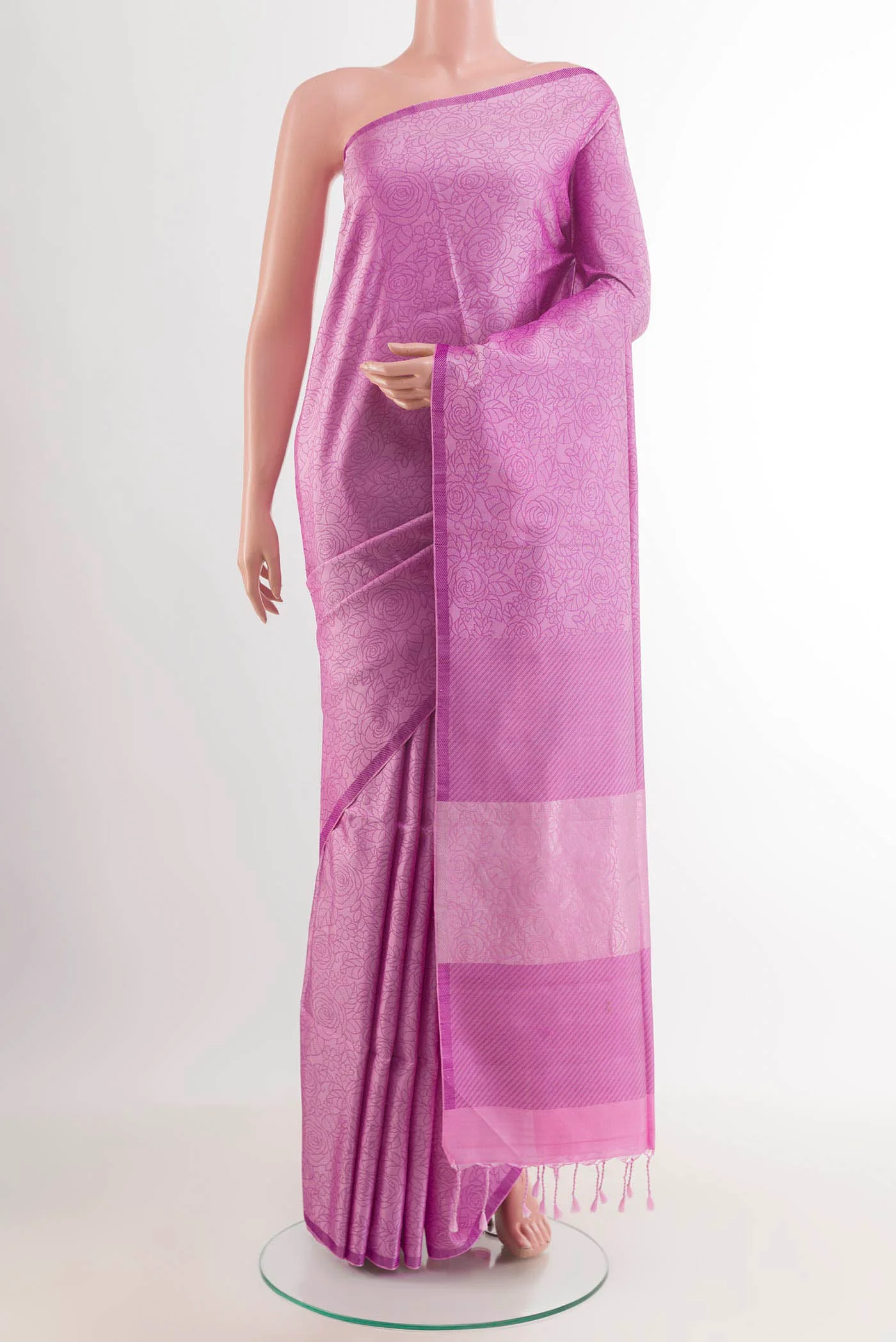 Lavender Soft Silk Saree
