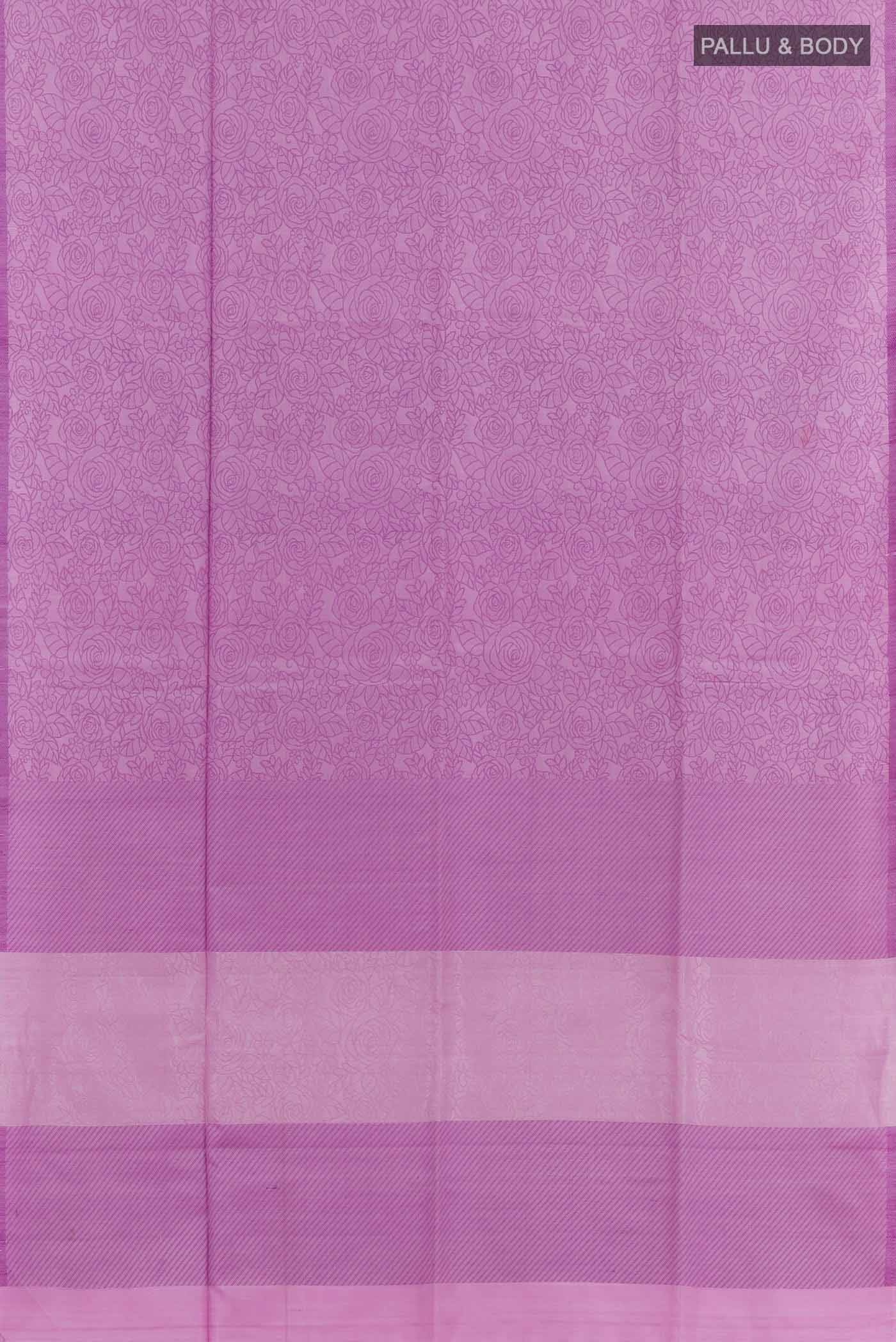 Lavender Soft Silk Saree - Image 3