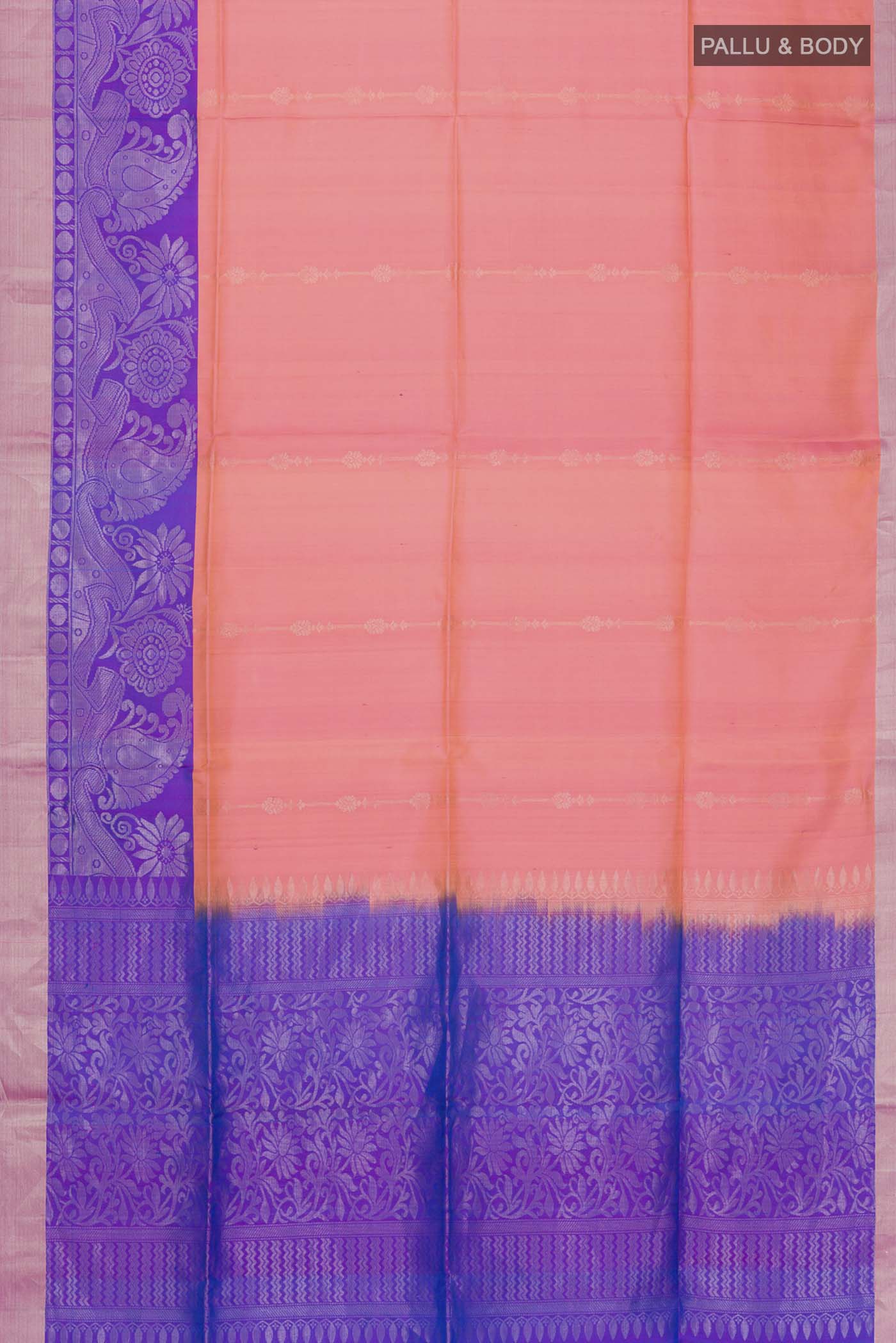 Pink Soft Silk Saree - Image 5