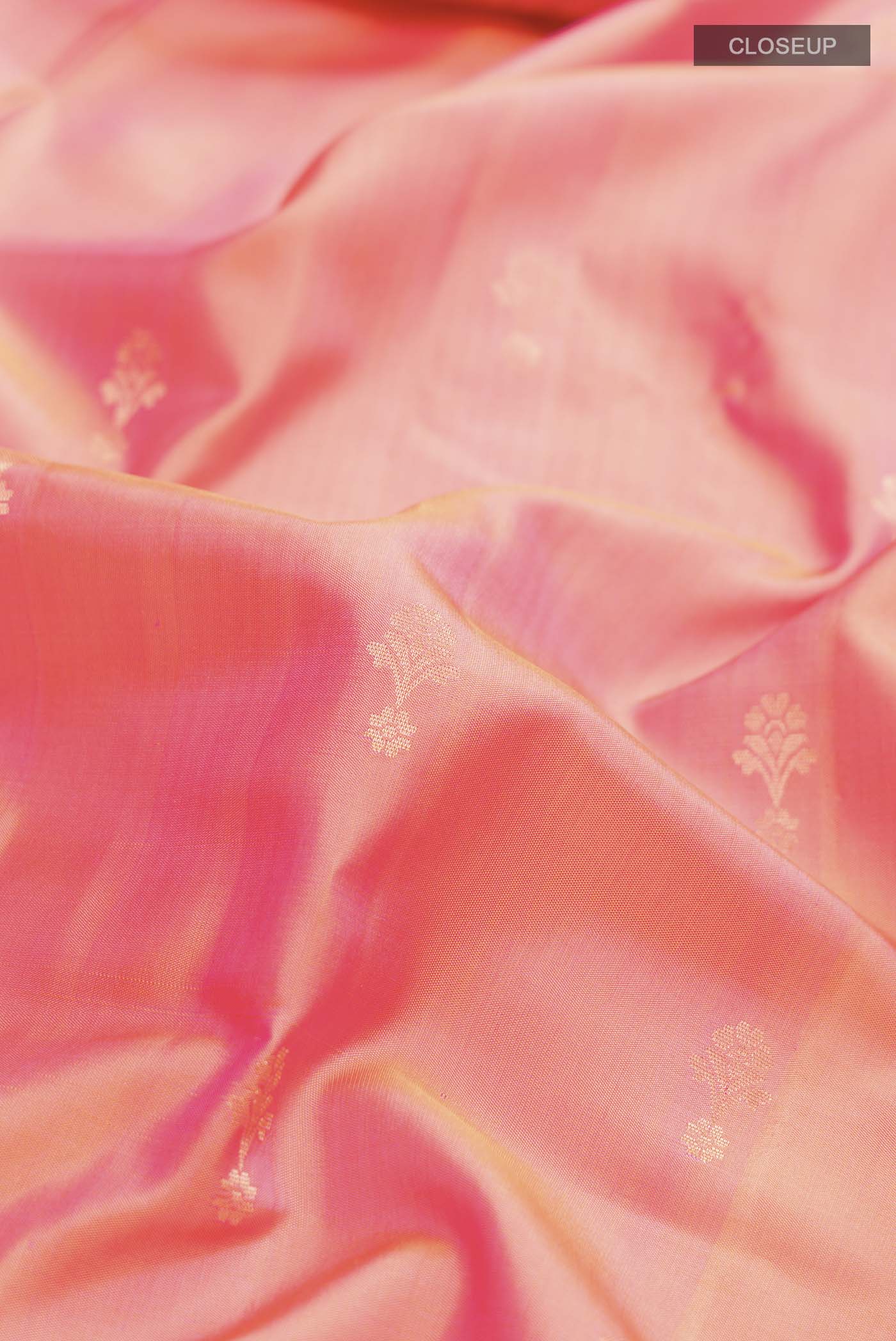Pink with Orange Color Soft Silk Saree - Image 2