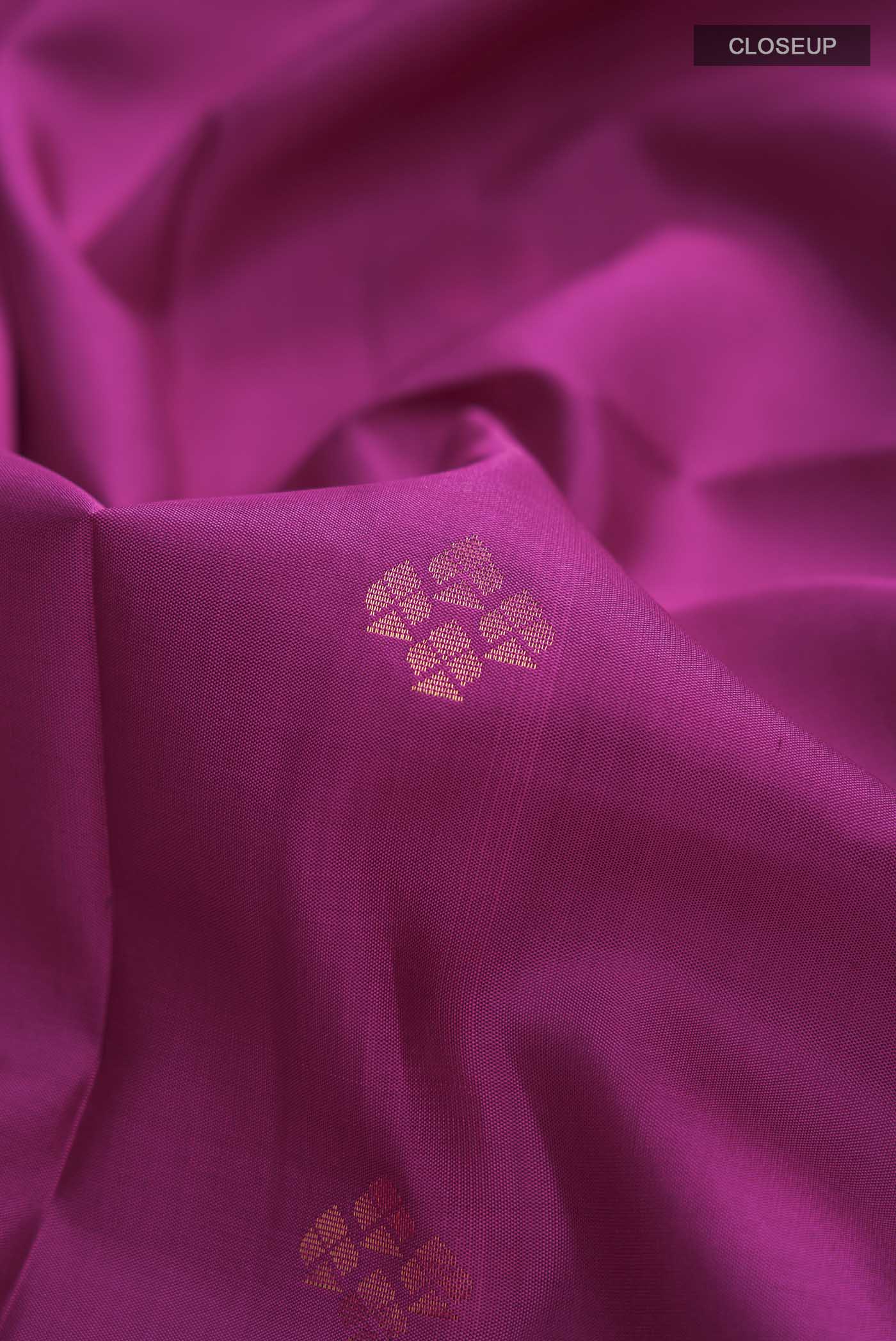 Magenta Soft Silk Saree - Image 2