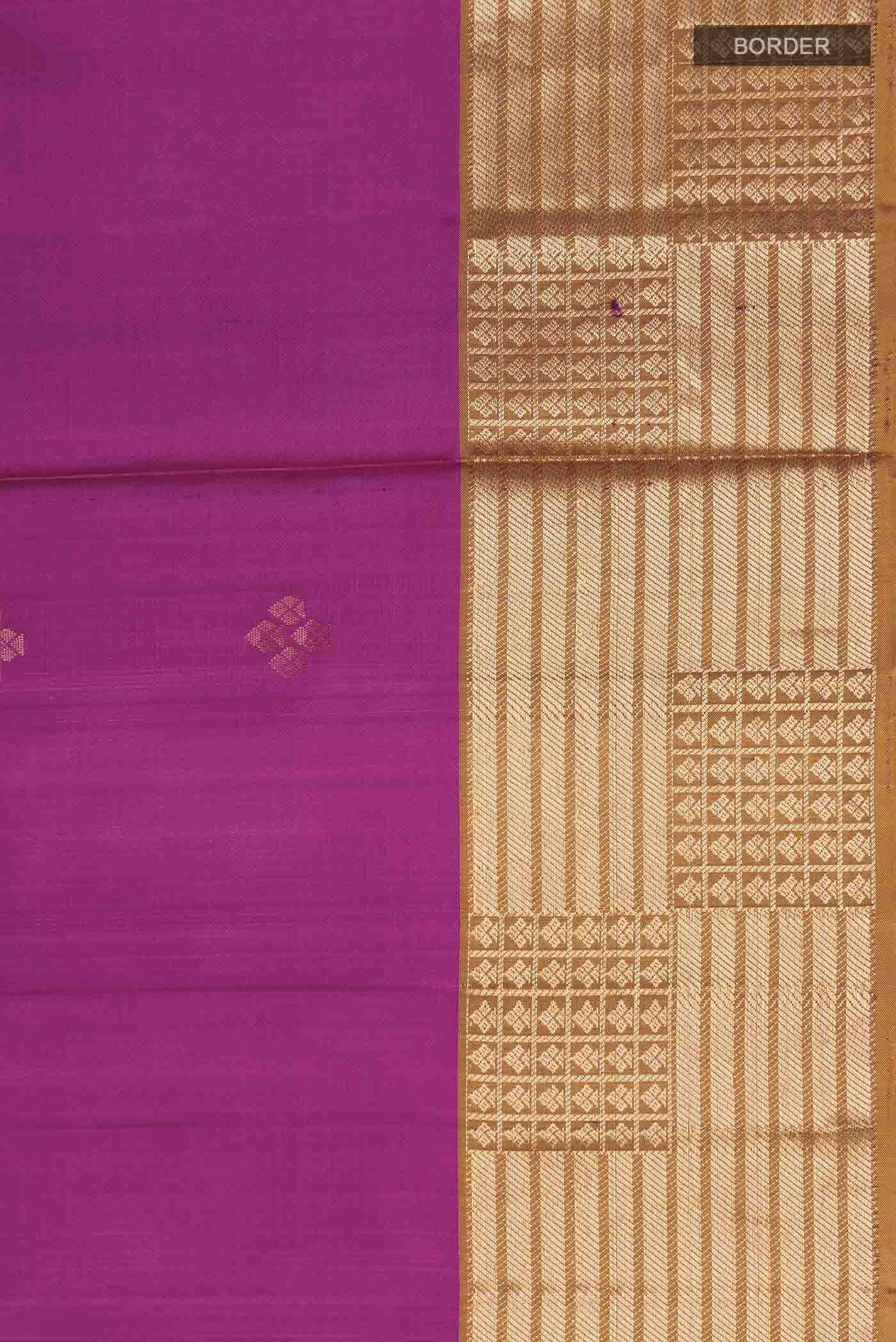 Magenta Soft Silk Saree - Image 3