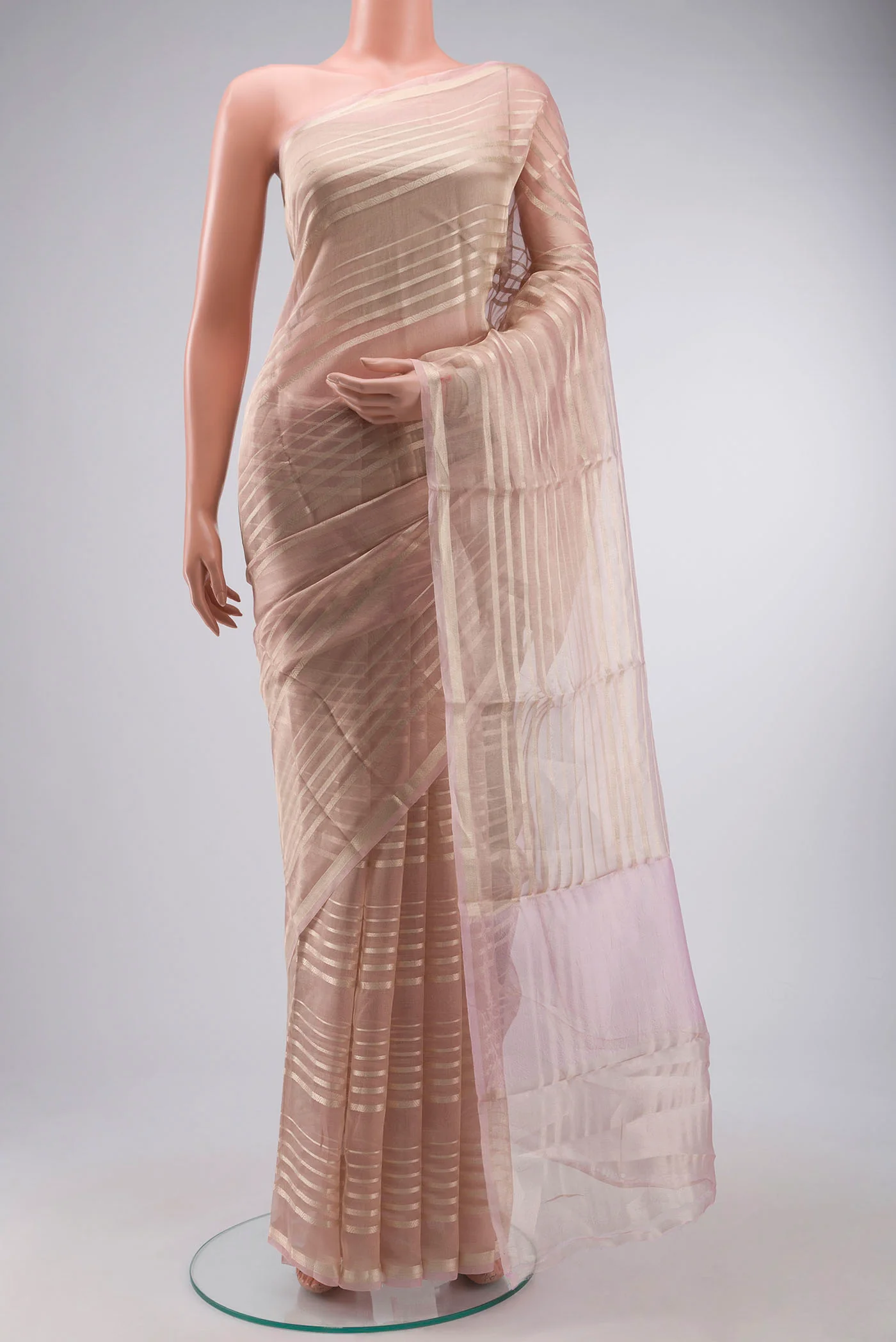 Pink Tissue Silk Saree