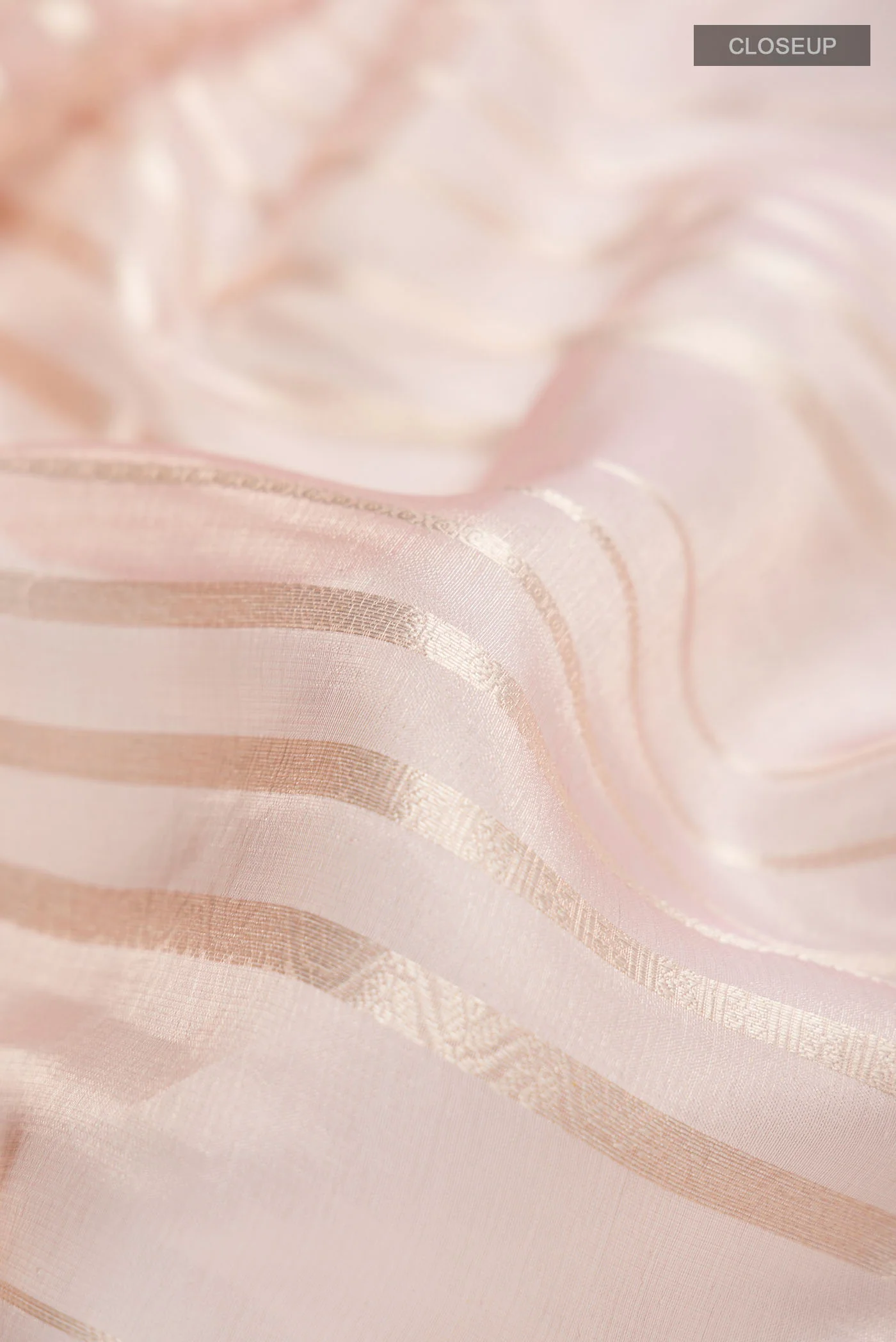 Pink Tissue Silk Saree - Image 2