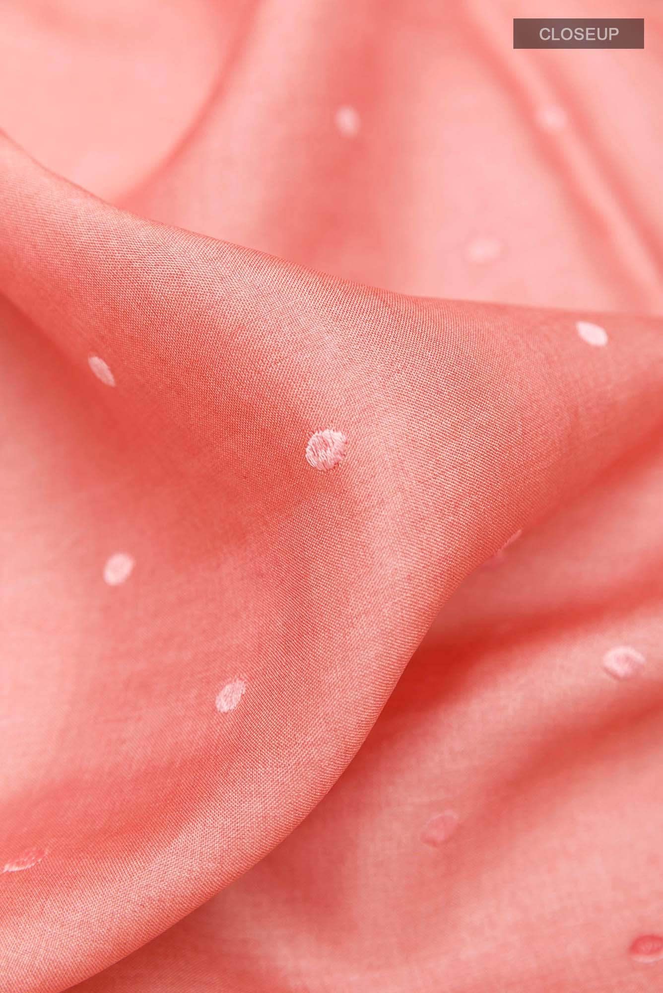 Pink Tussar Saree - Image 3