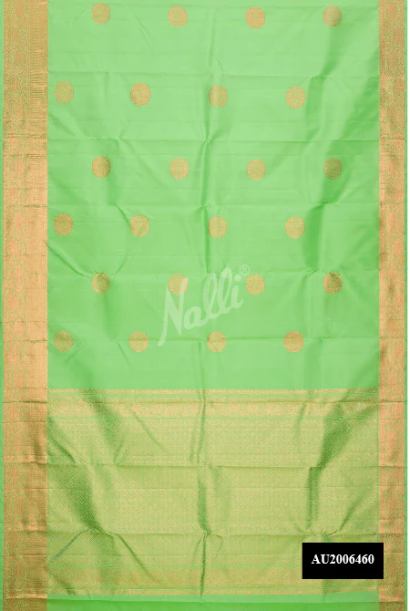 Pista Green Dual Tone Kanchipuram Silk Saree