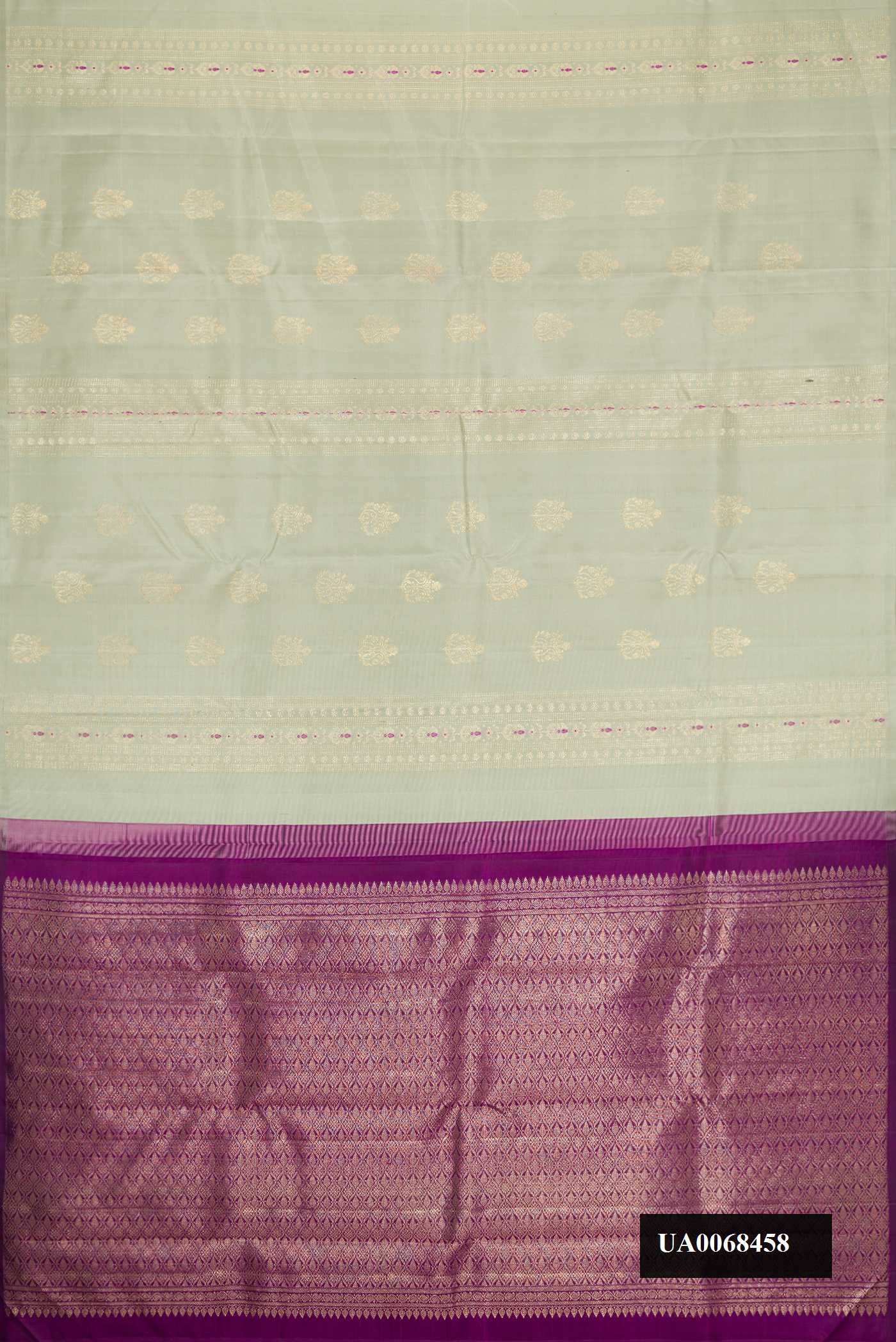 Pista Green Dual Tone Kanchipuram Silk Saree