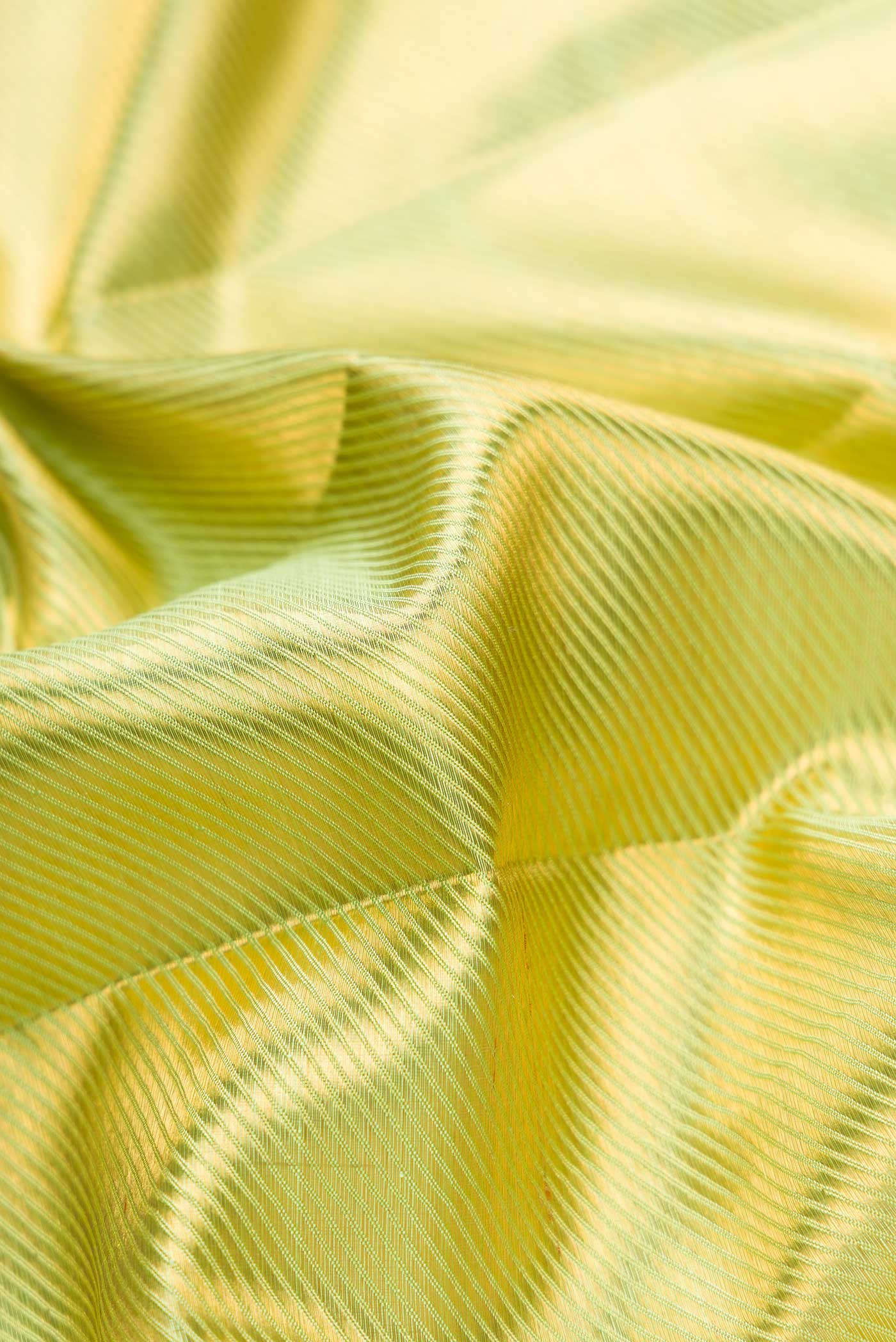 Pista Green with Gold Color Kanjivaram Tissue Silk Saree - Image 2