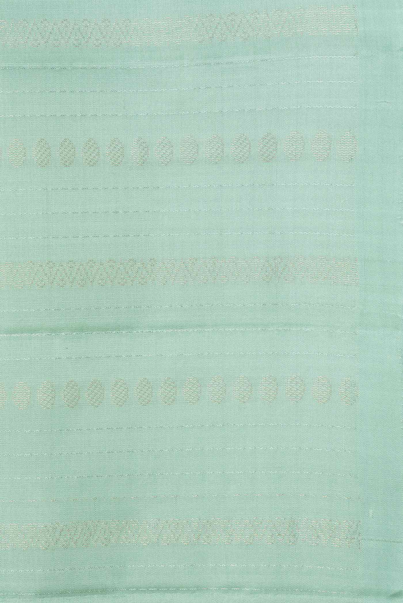 Mint Green Soft Silk Saree - Image 3