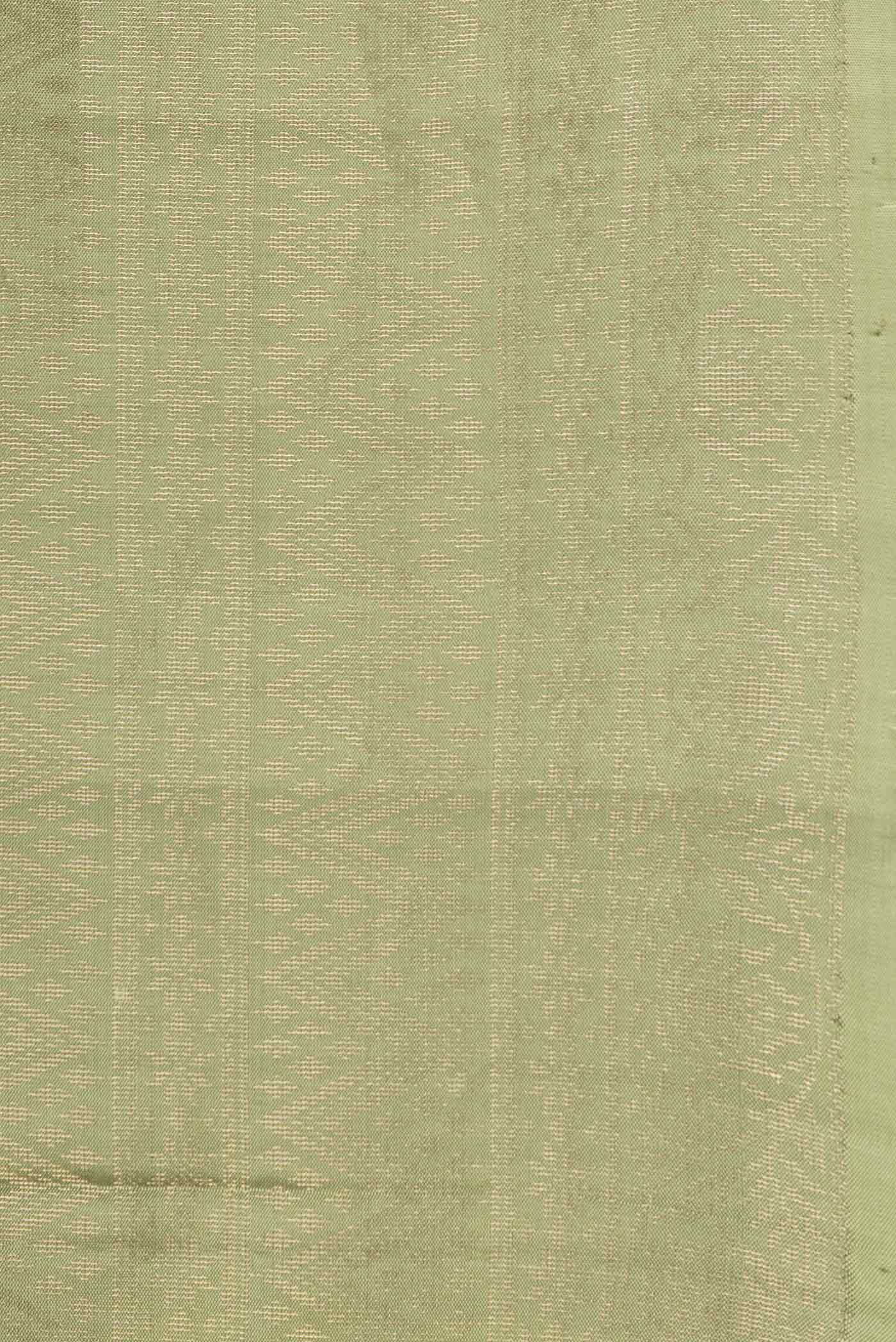 Olive Green Soft Silk Saree - Image 3