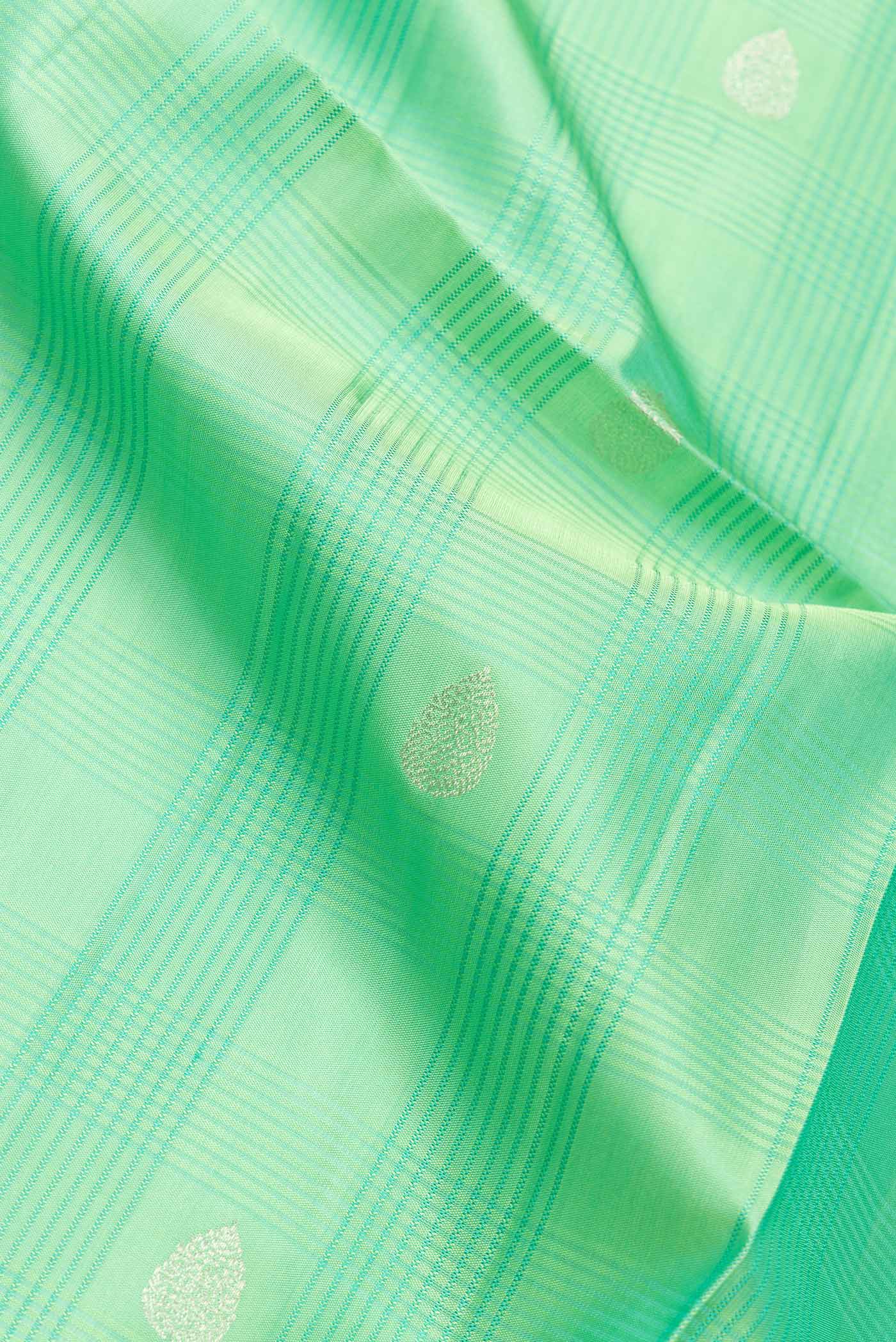 Green Soft Silk Saree - Image 2