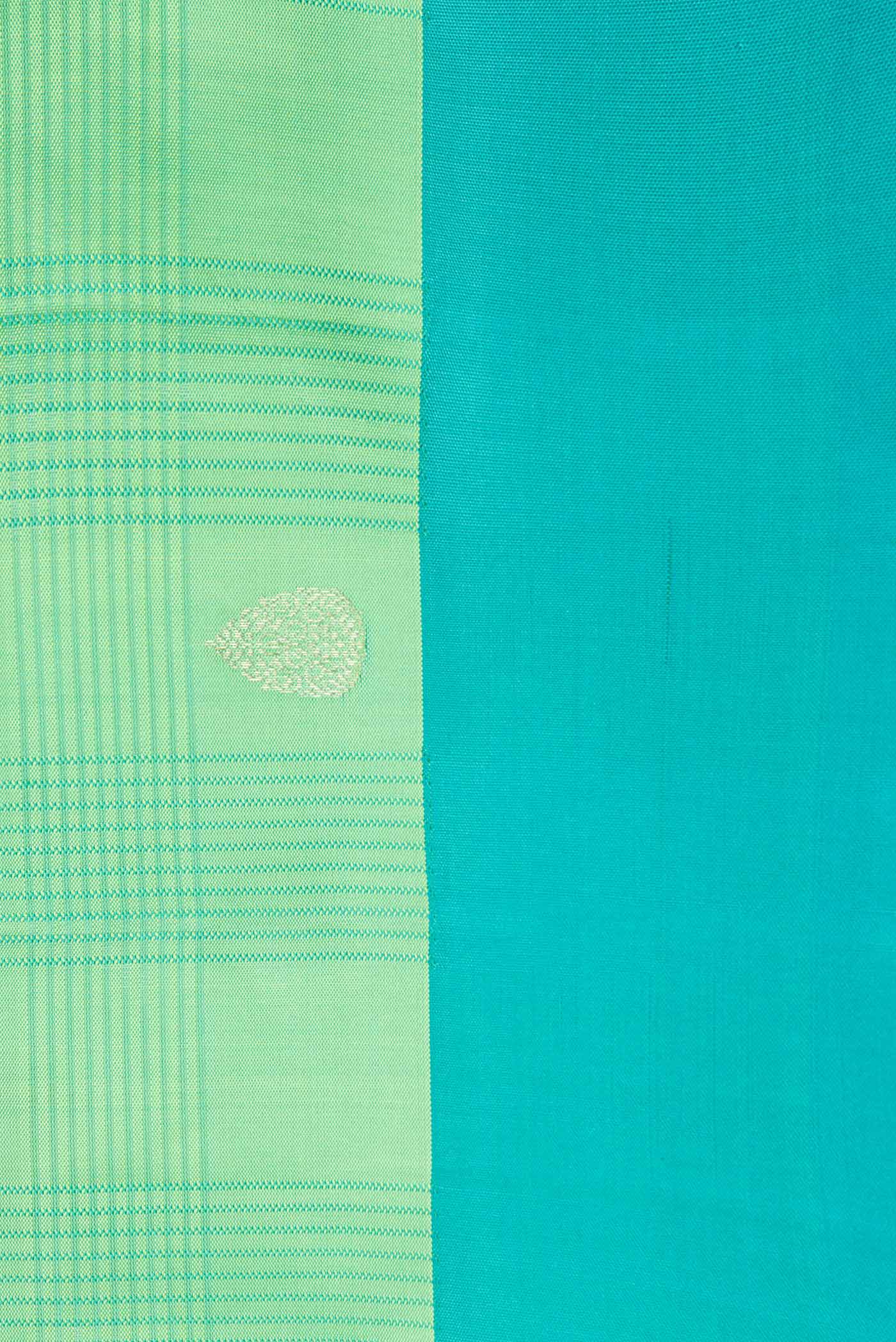 Green Soft Silk Saree - Image 3