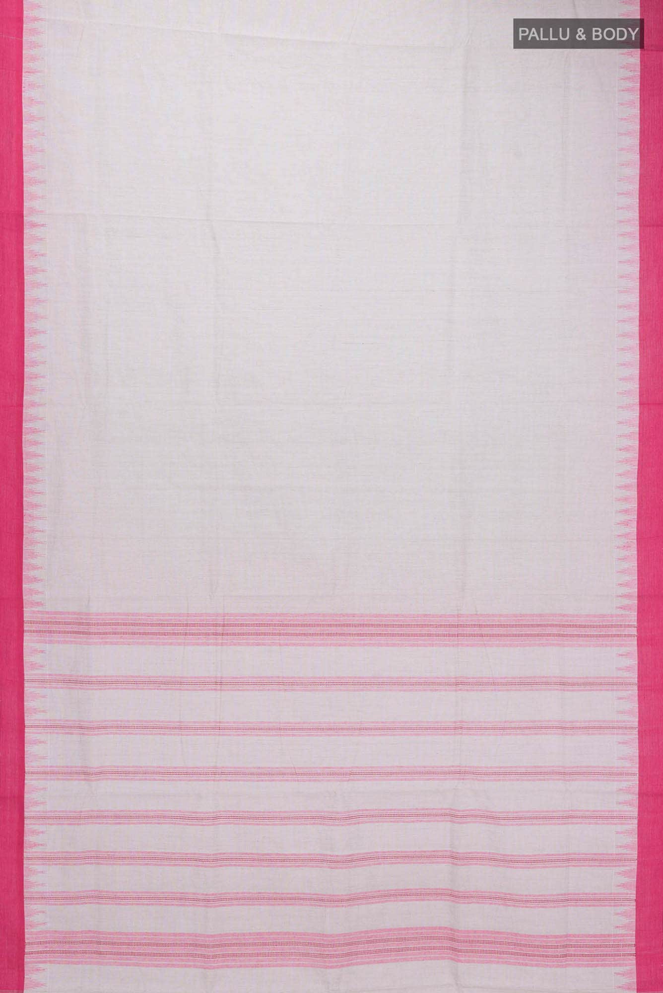 Pista Green Khadi Cotton Saree - Image 3