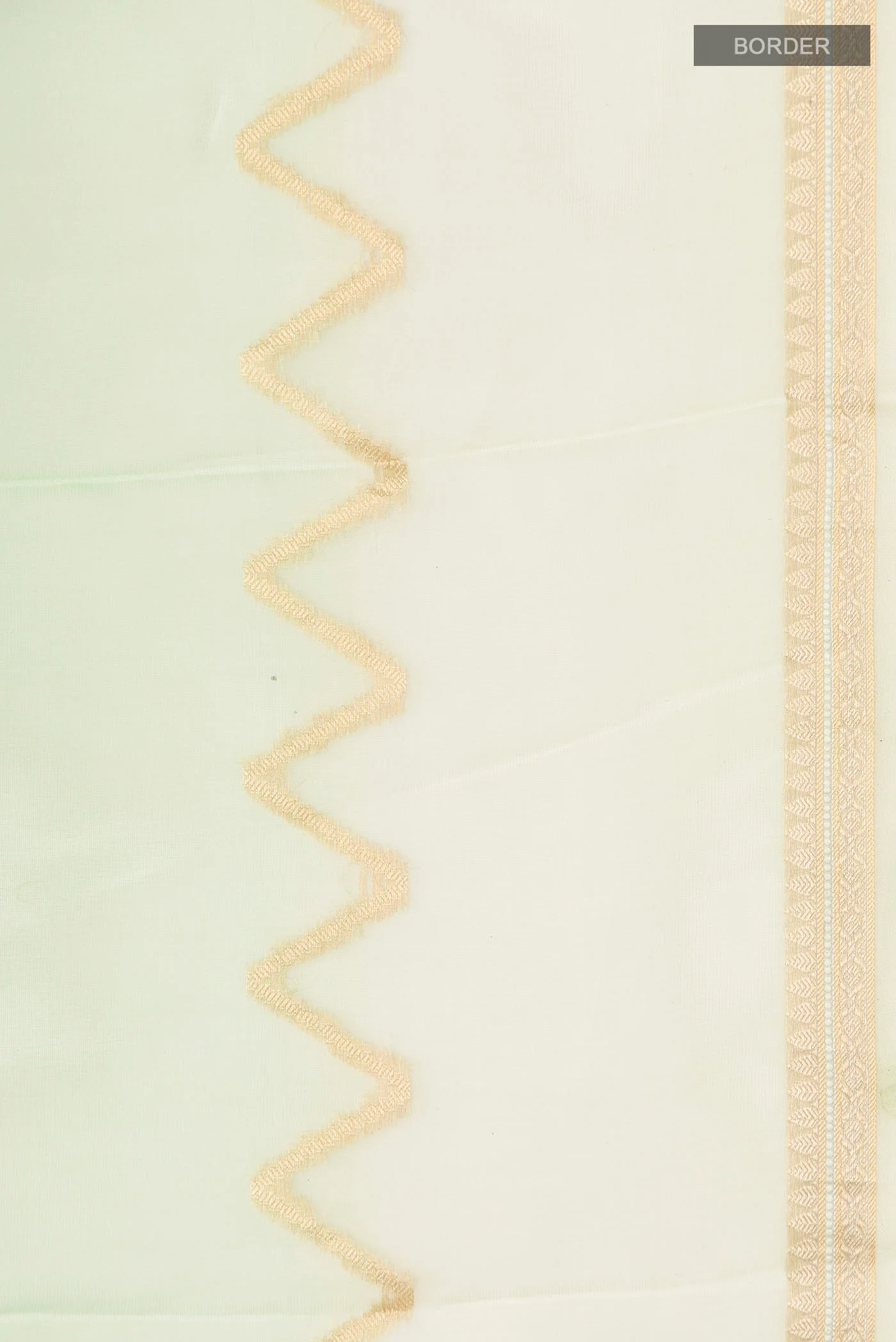 Pista Green Organza Silk Saree - Image 3